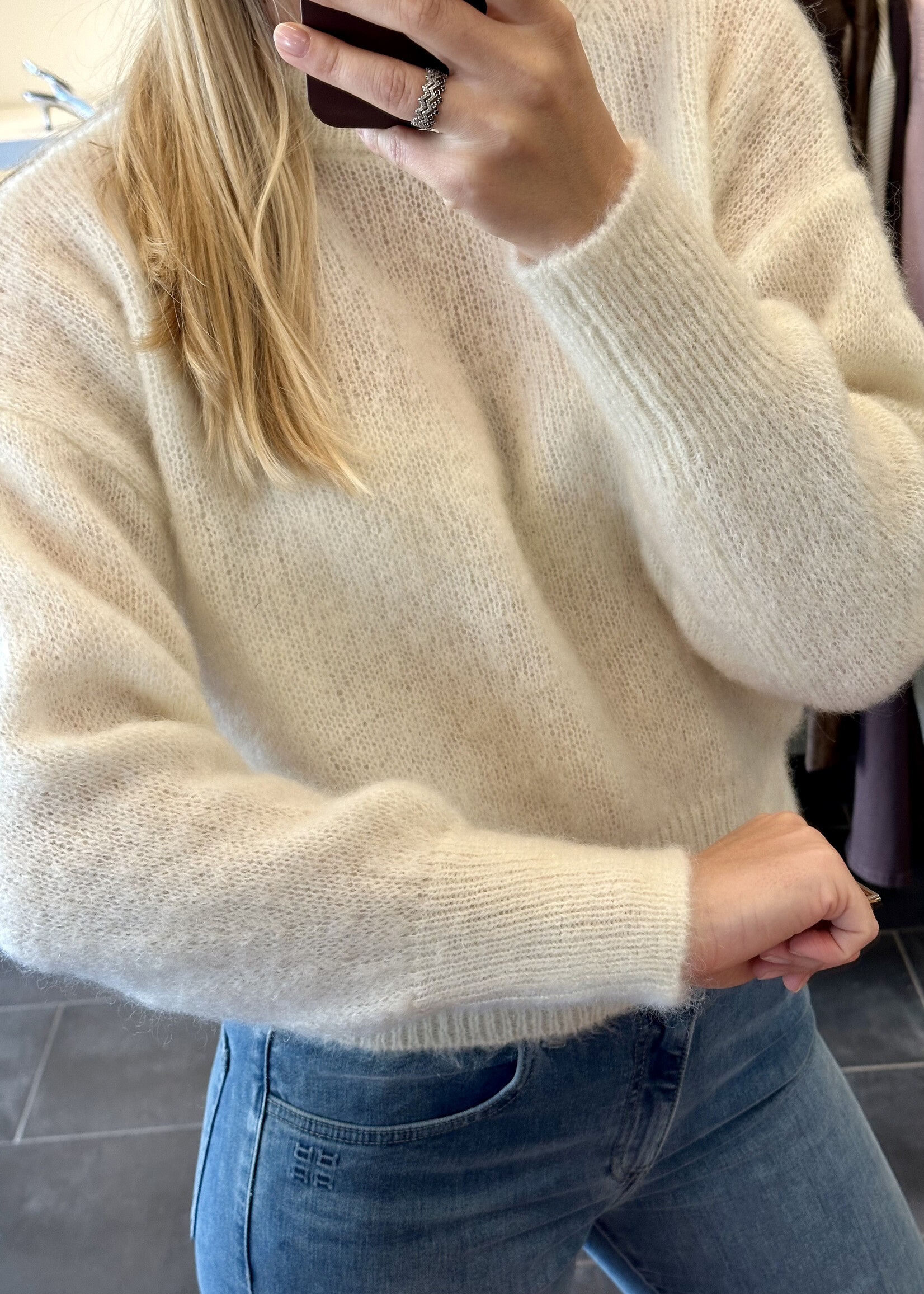 Coco Pullover Crewneck White