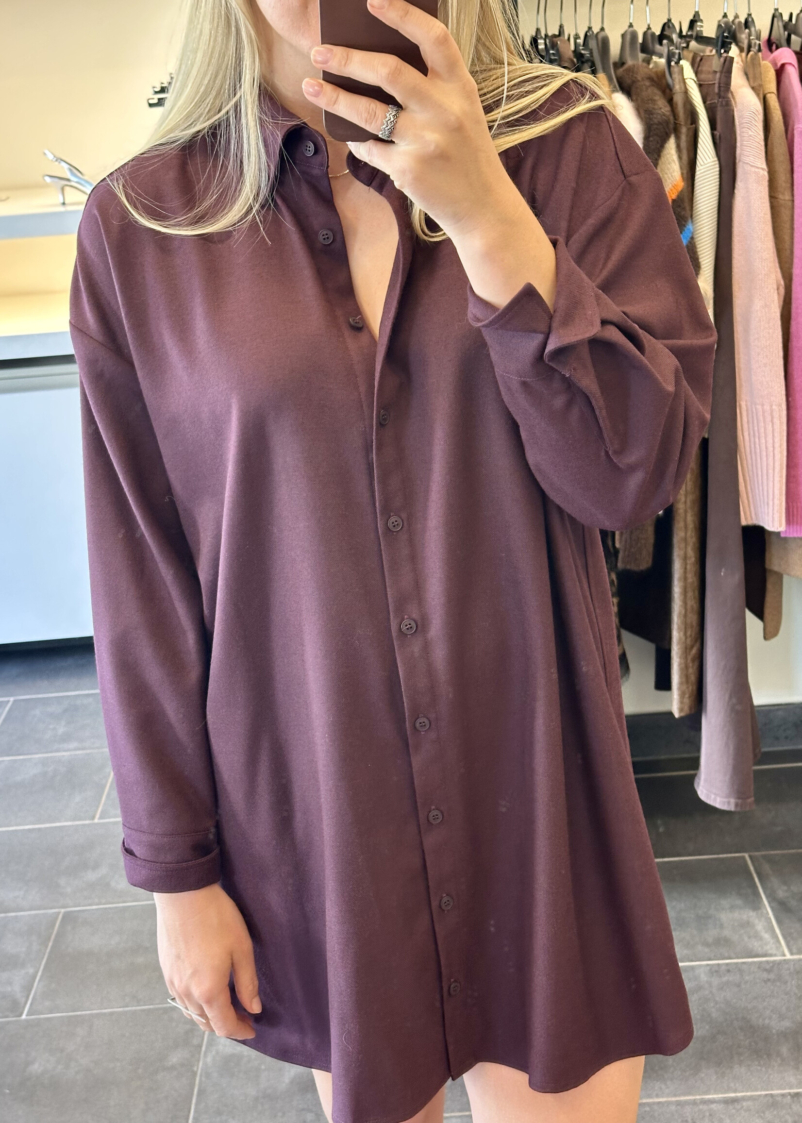 Blouse Dress Rule N°64 Flannel Merlot