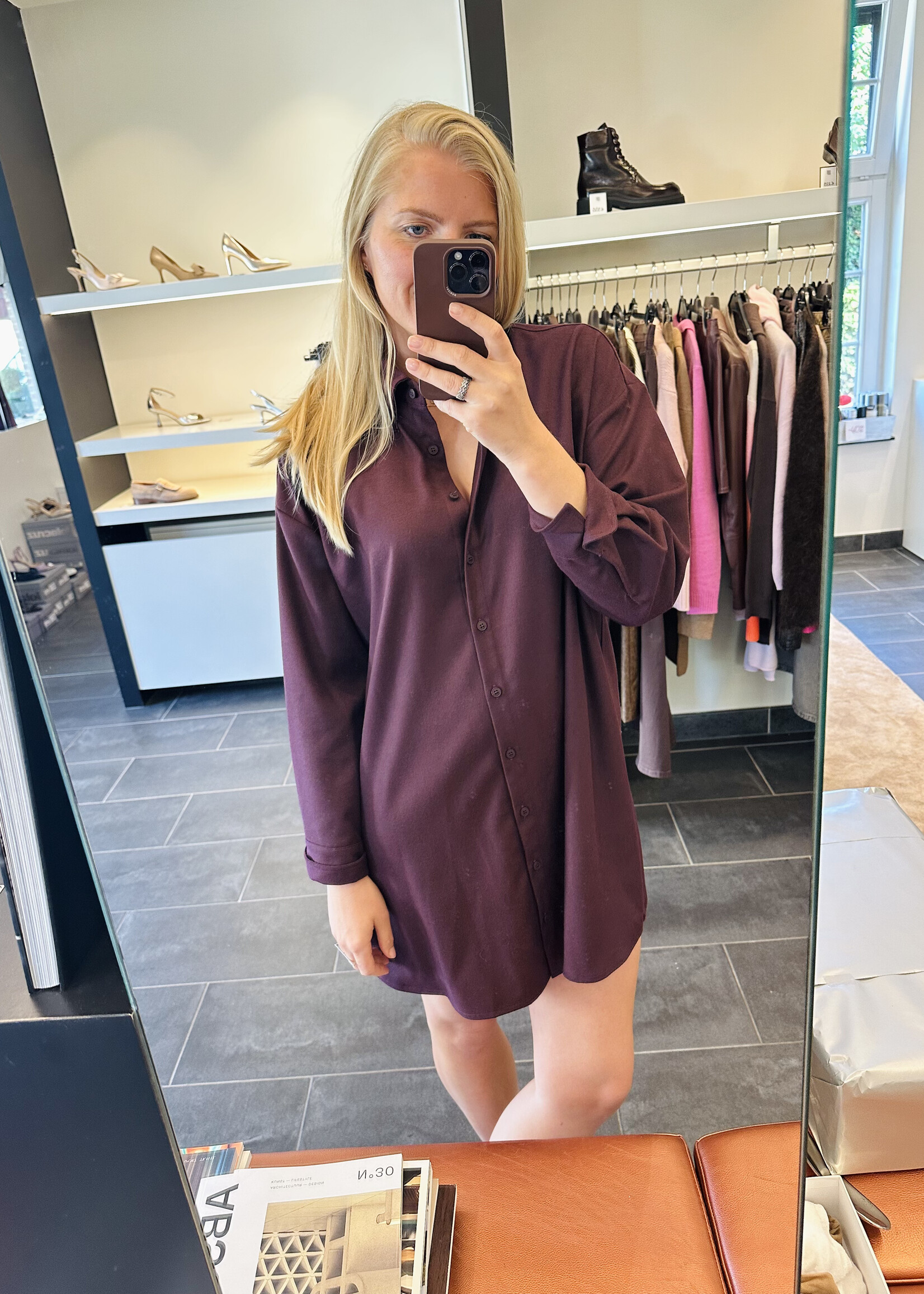 Blouse Dress Rule N°64 Flannel Merlot