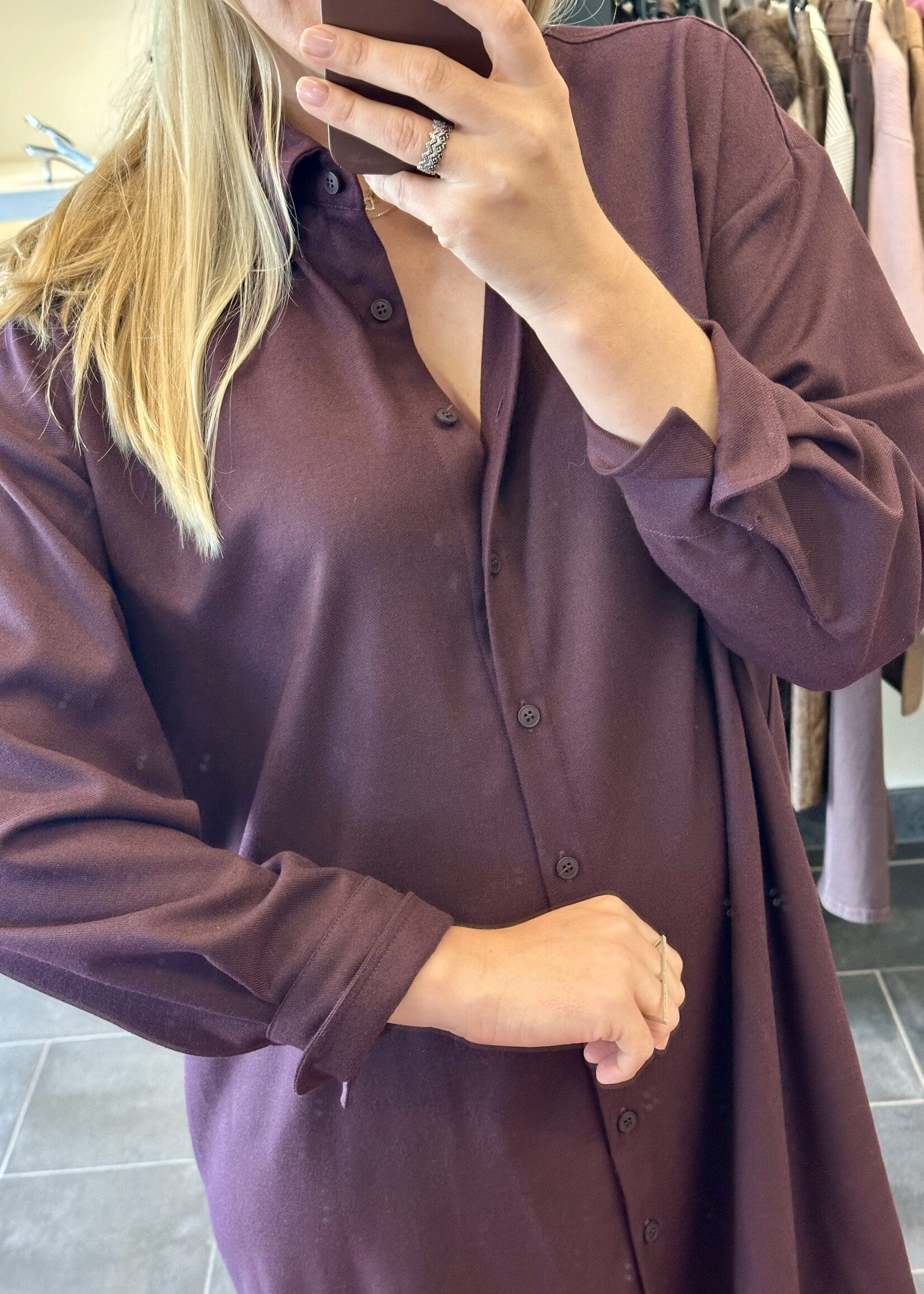 Blouse Dress Rule N°64 Flannel Merlot