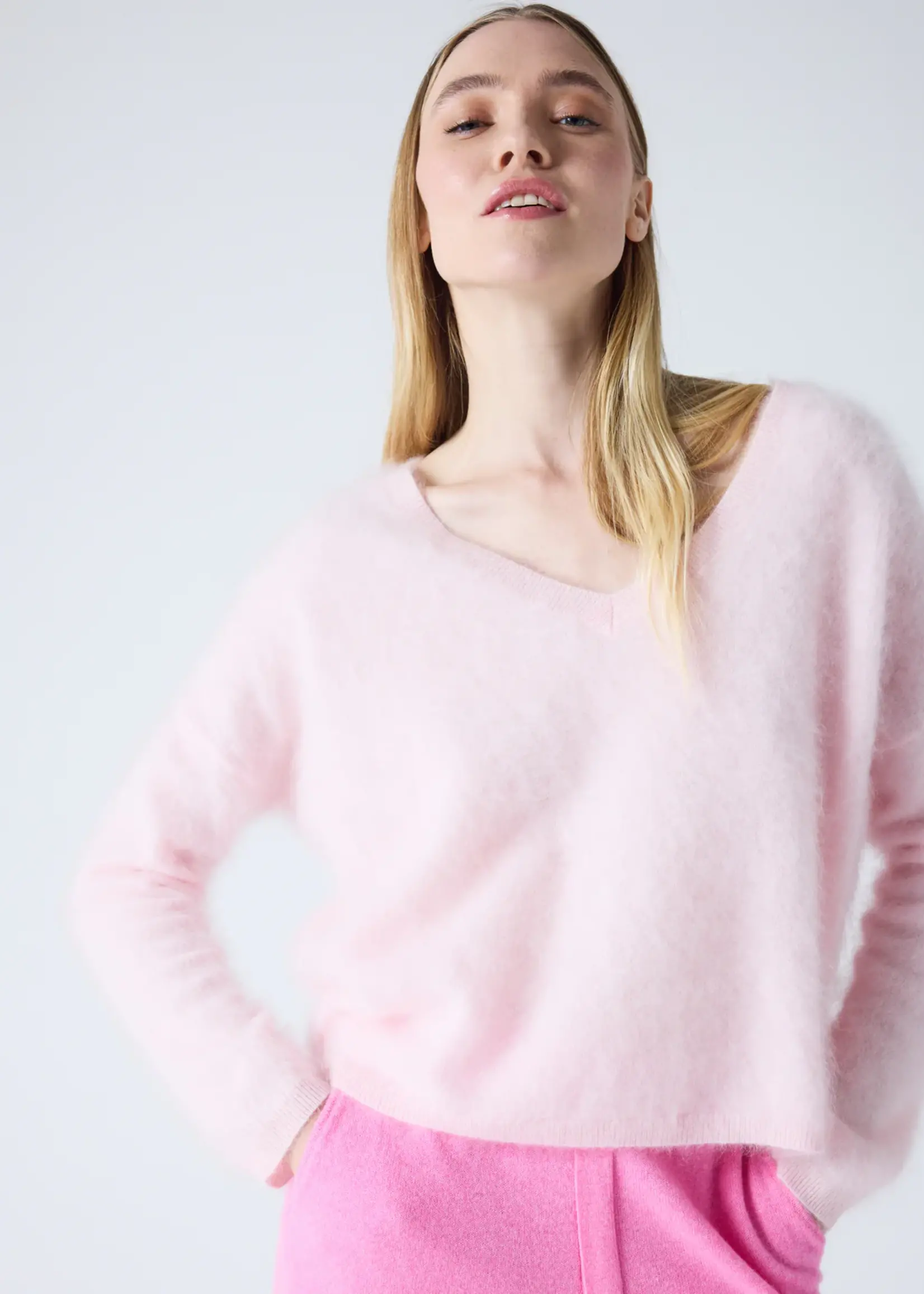 Soeli Ice Cream Brushed Cashmere