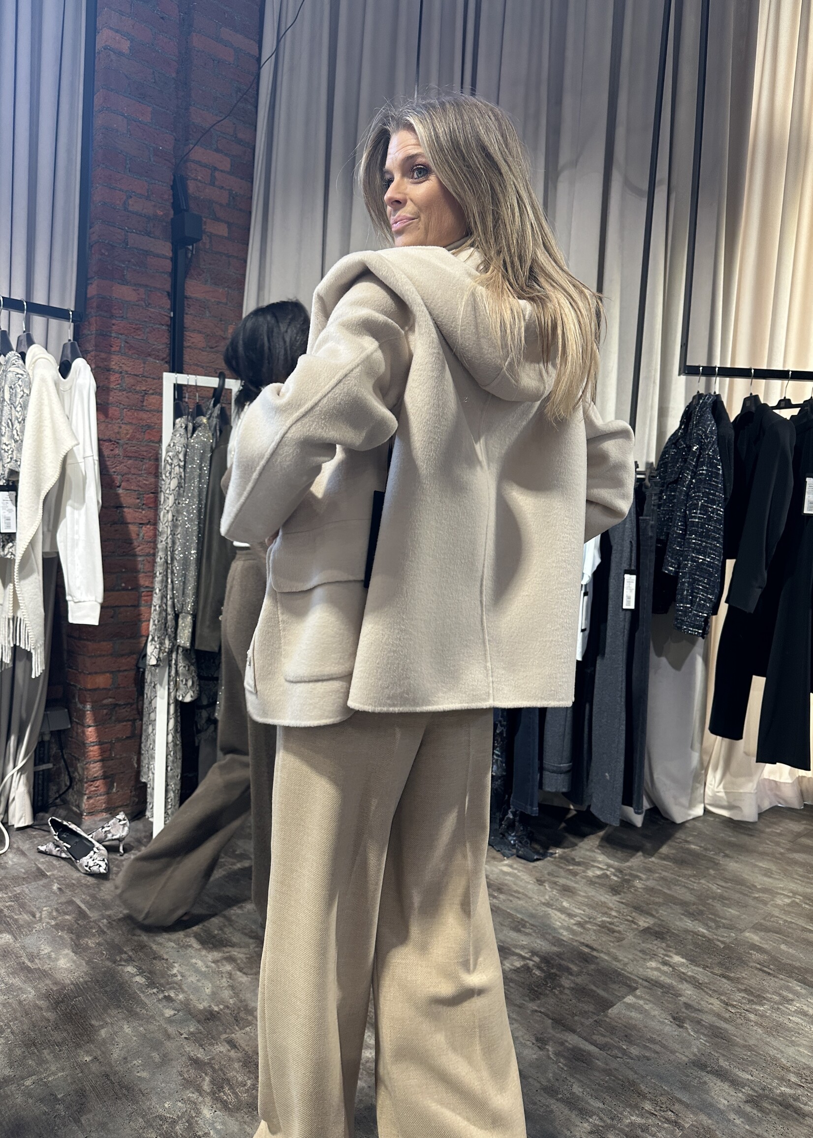 Camel Pants Wide Fit