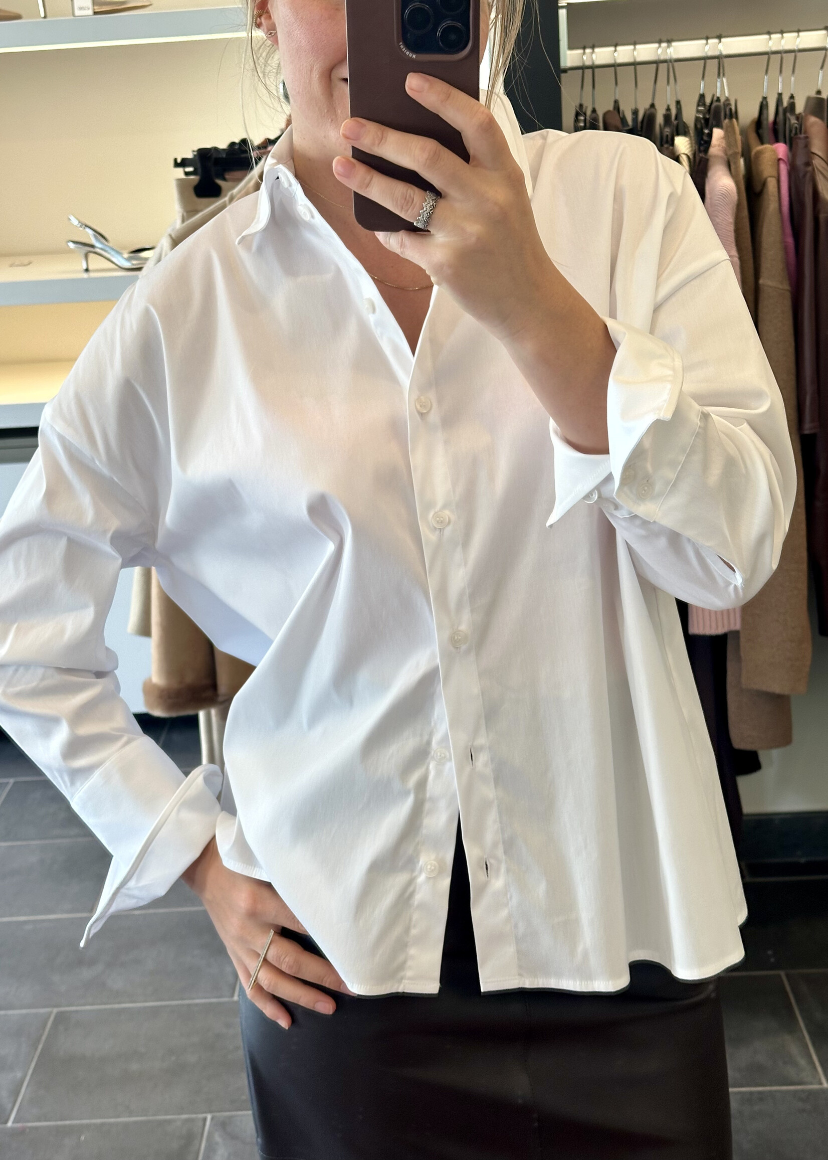 White Wire Blouse