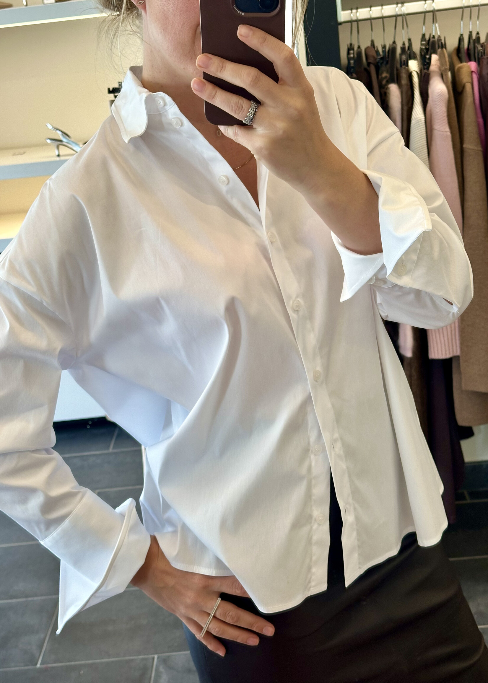 White Wire Blouse