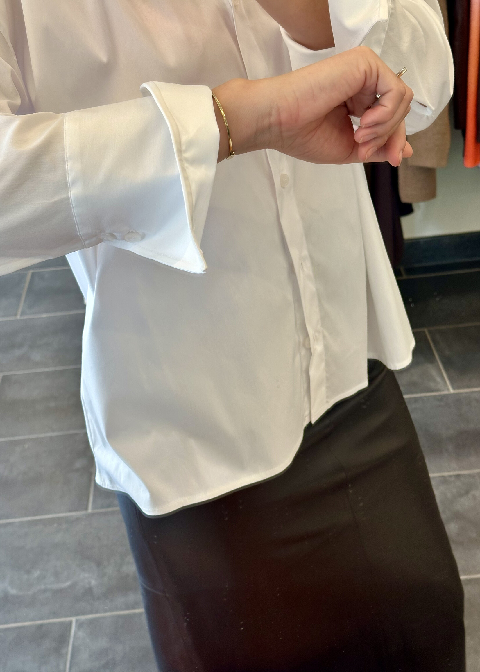 White Wire Blouse