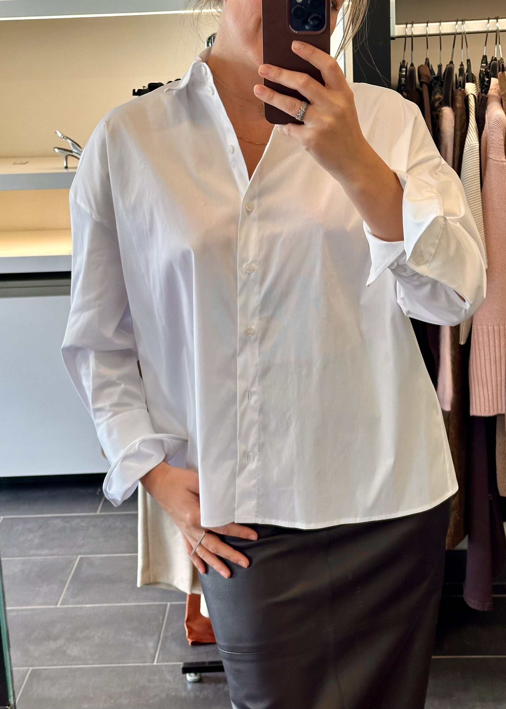 White Wire Blouse