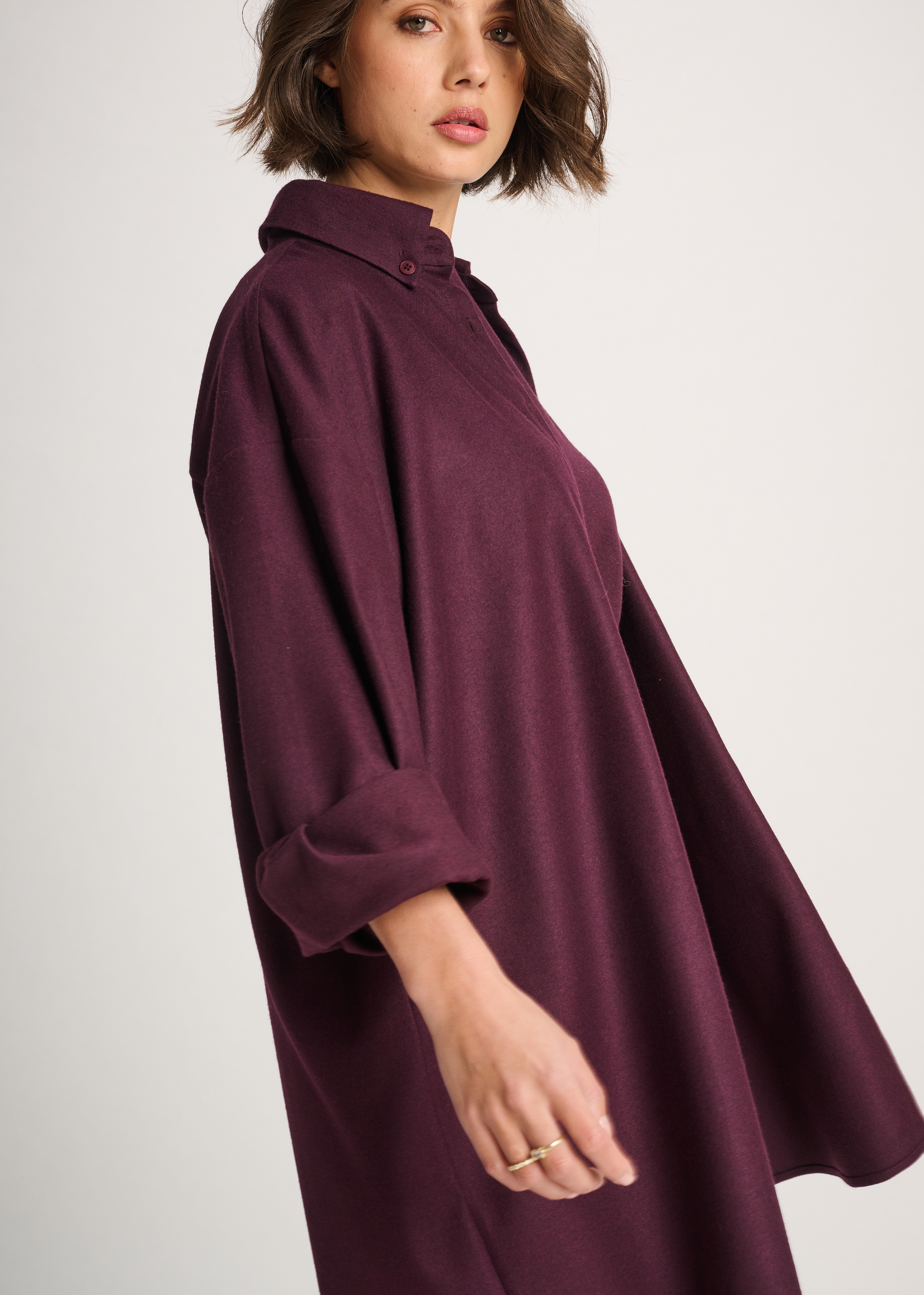 Blouse Dress Rule N°64 Flannel Merlot