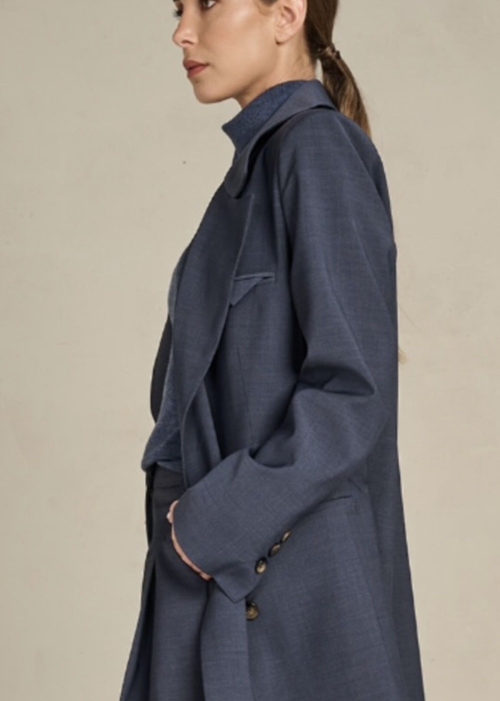 Rachele Blazer Coolwool Cloudy Blue