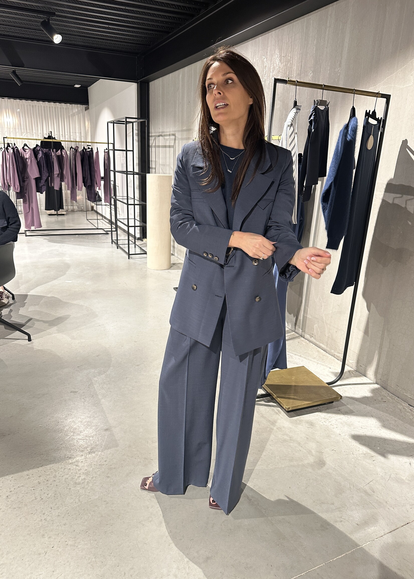 Rachele Blazer Coolwool Cloudy Blue