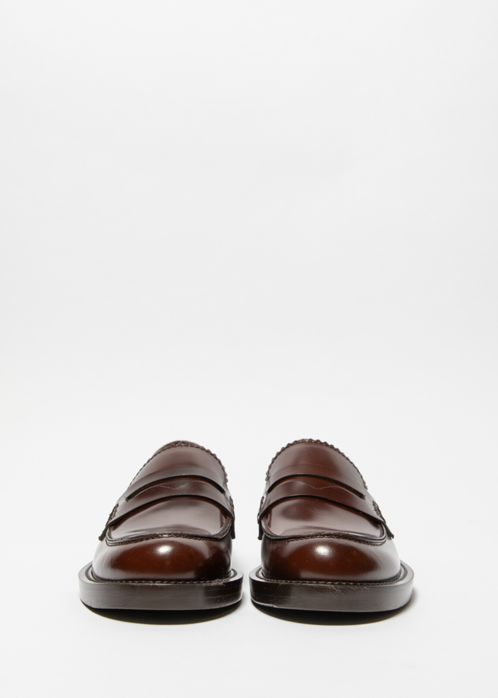 Kastanjebruine mocassin