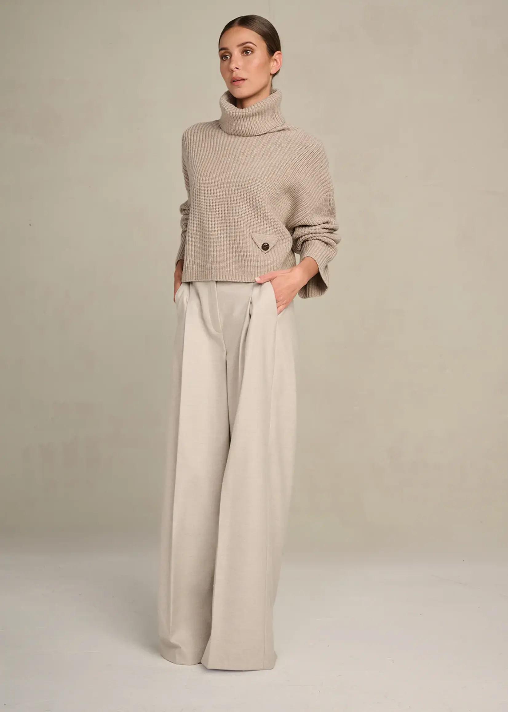 Edith Trousers Suiting Blend Clay