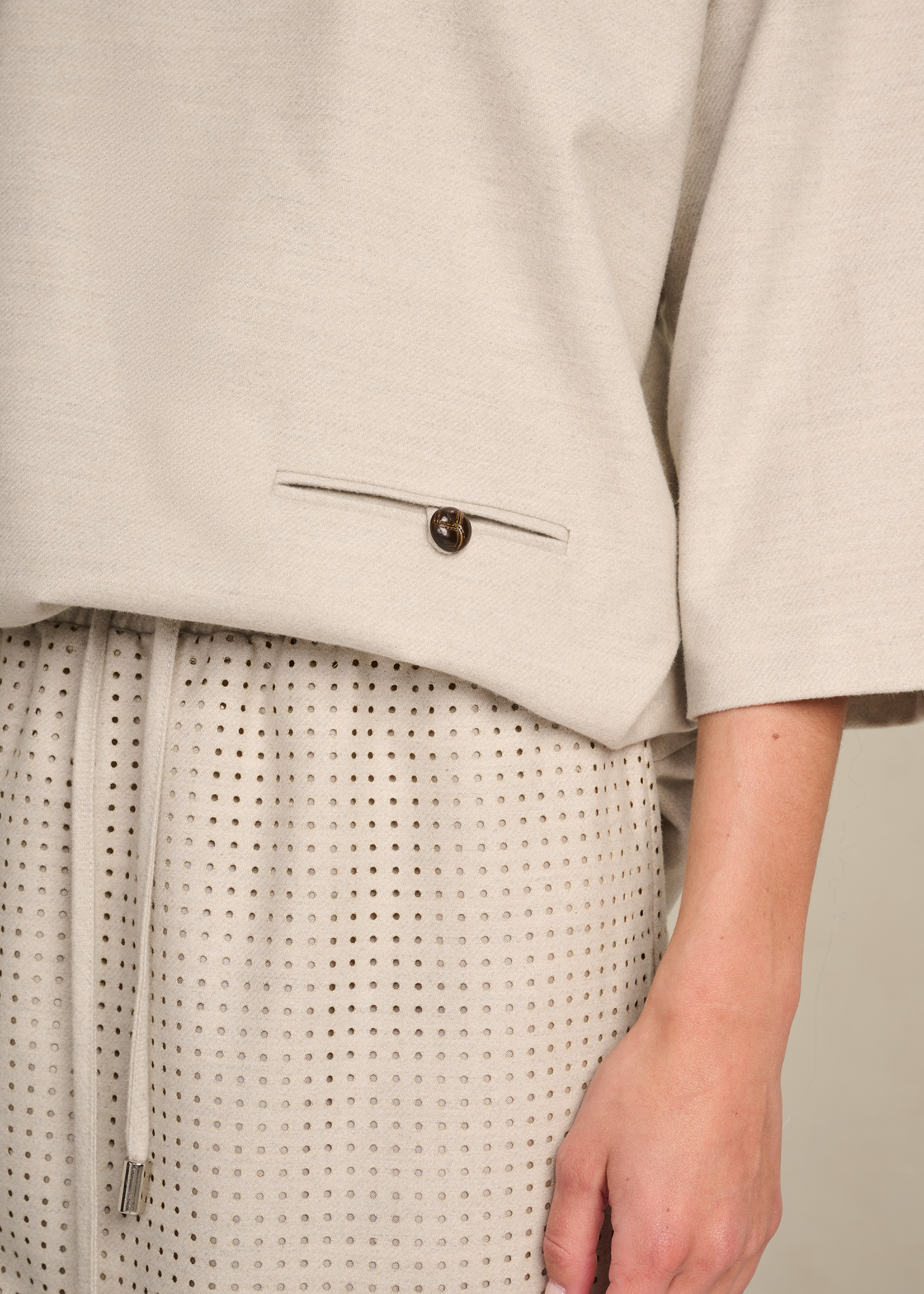 Gigi Blouse Suiting Blend Clay