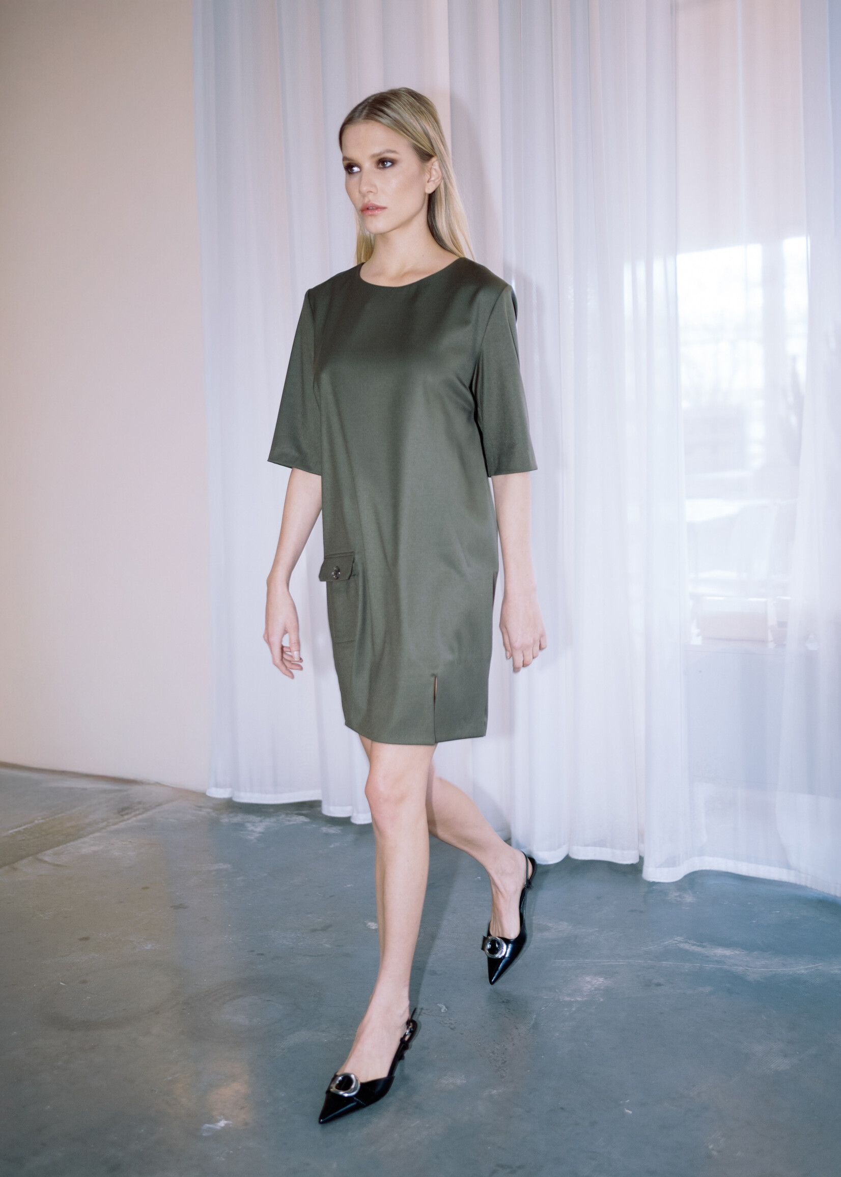Amarone Dress Dark Olive