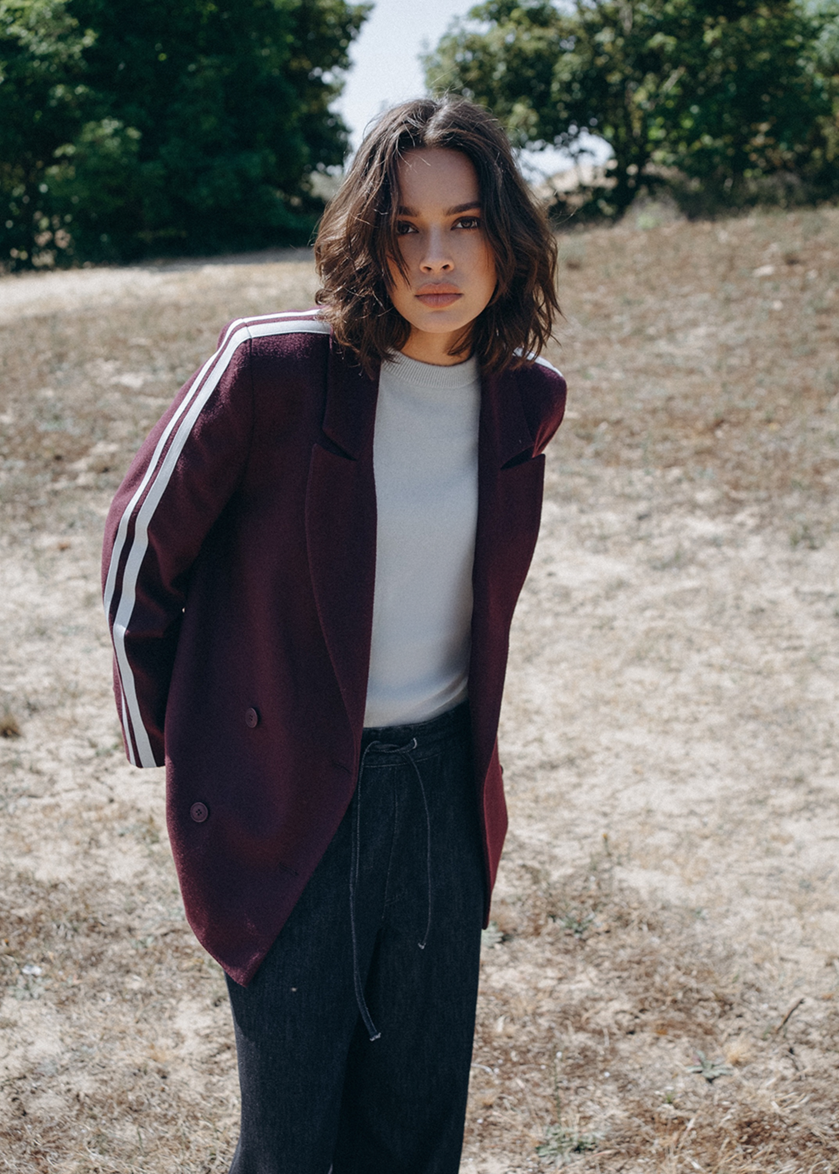 Blazer Rule N°61 Flannel Merlot/Sky