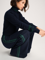 Trousers Rule N°62 Flannel Stripe Sapphire/Forest
