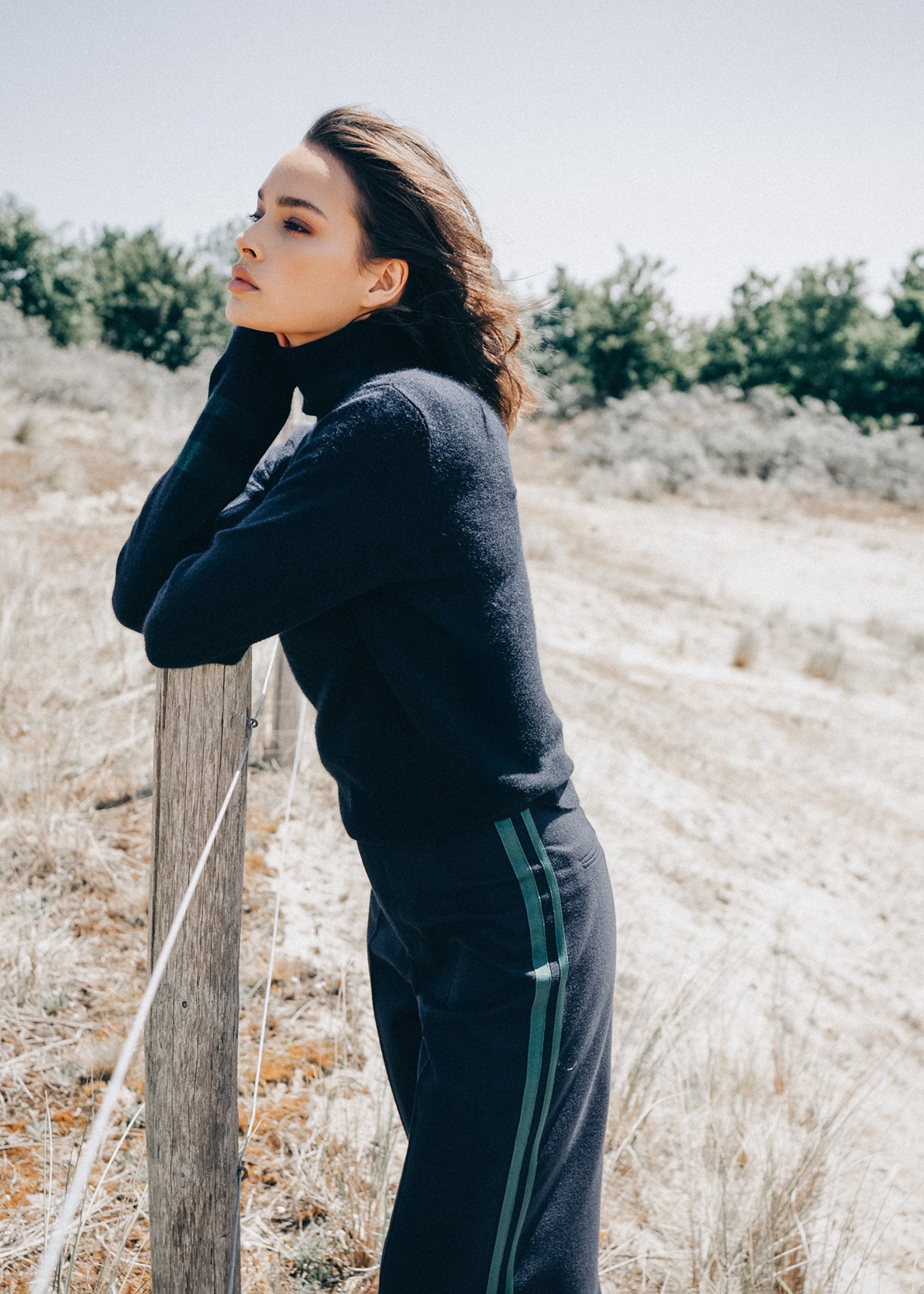 Trousers Rule N°62 Flannel Stripe Sapphire/Forest