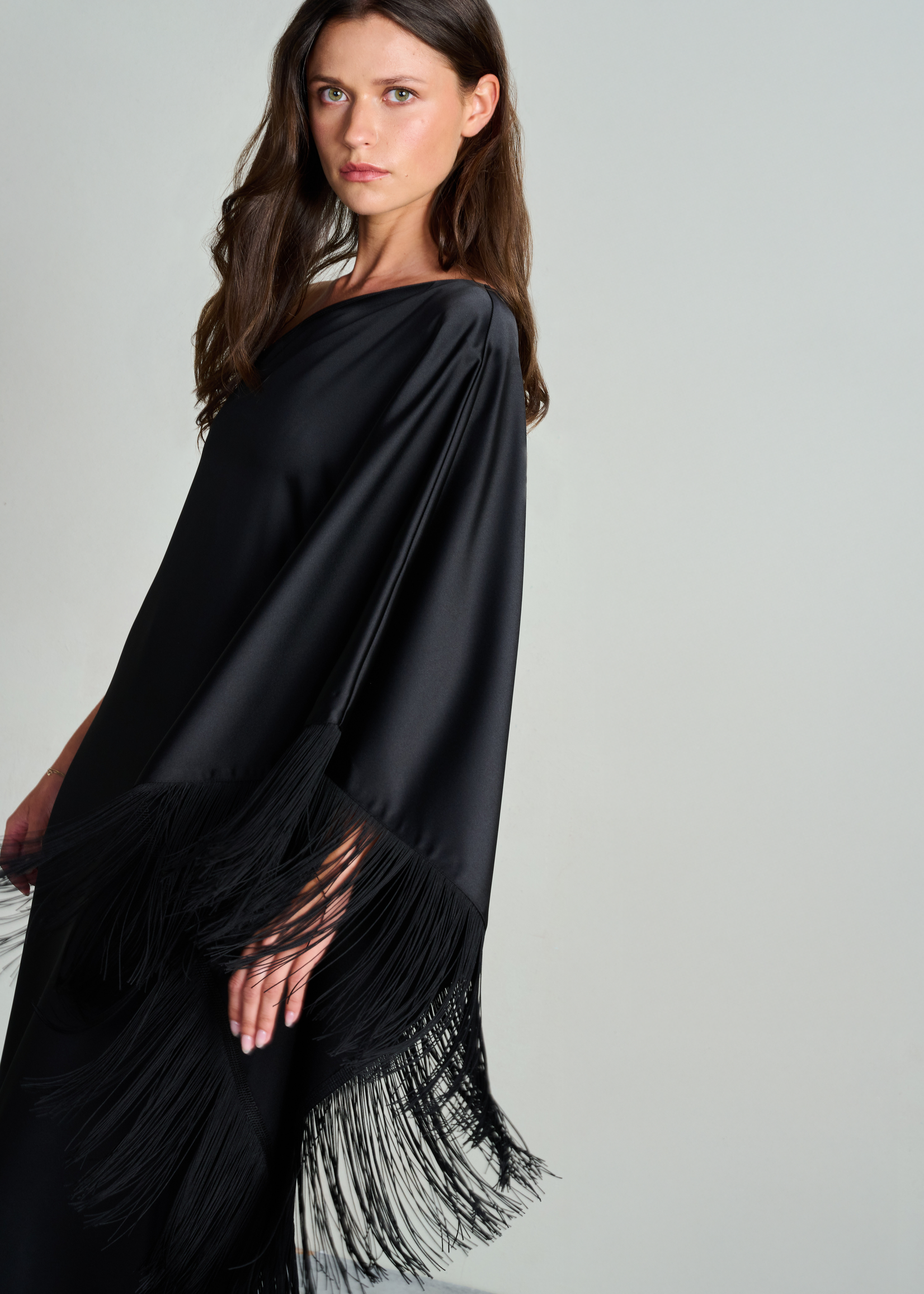 Dress Ciri Lunar Fringes Black