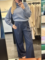 Trousers Togy Soft Wool Blue Melange