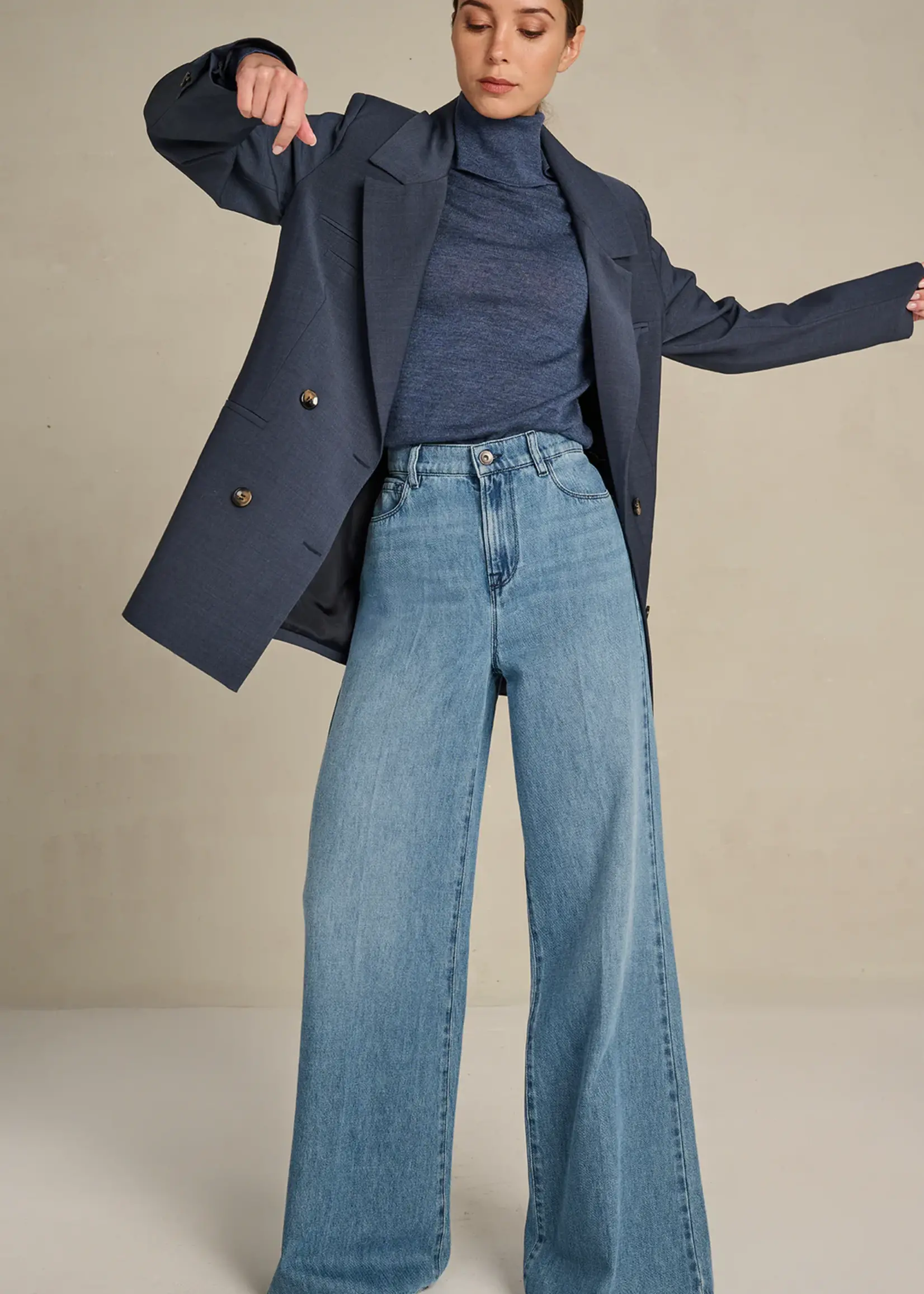 Rachele Blazer Coolwool Cloudy Blue