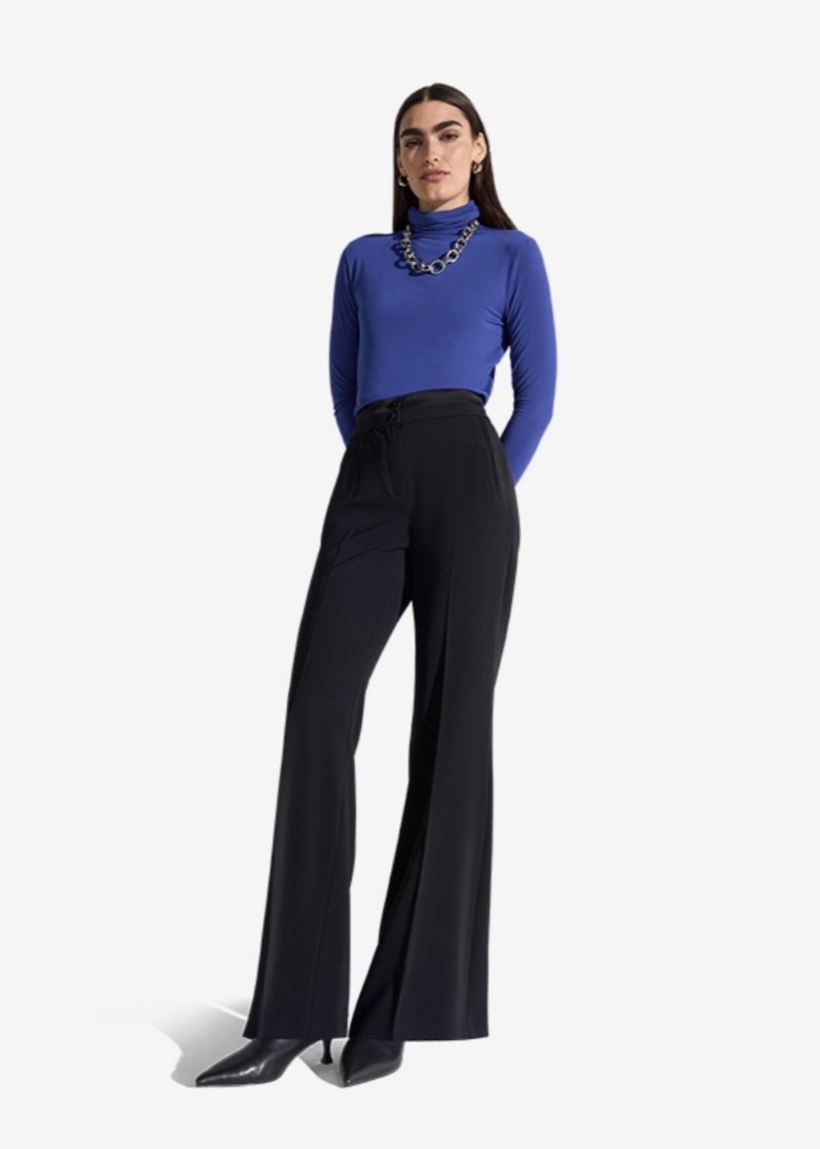 Zwarte broek slim fit bootcut