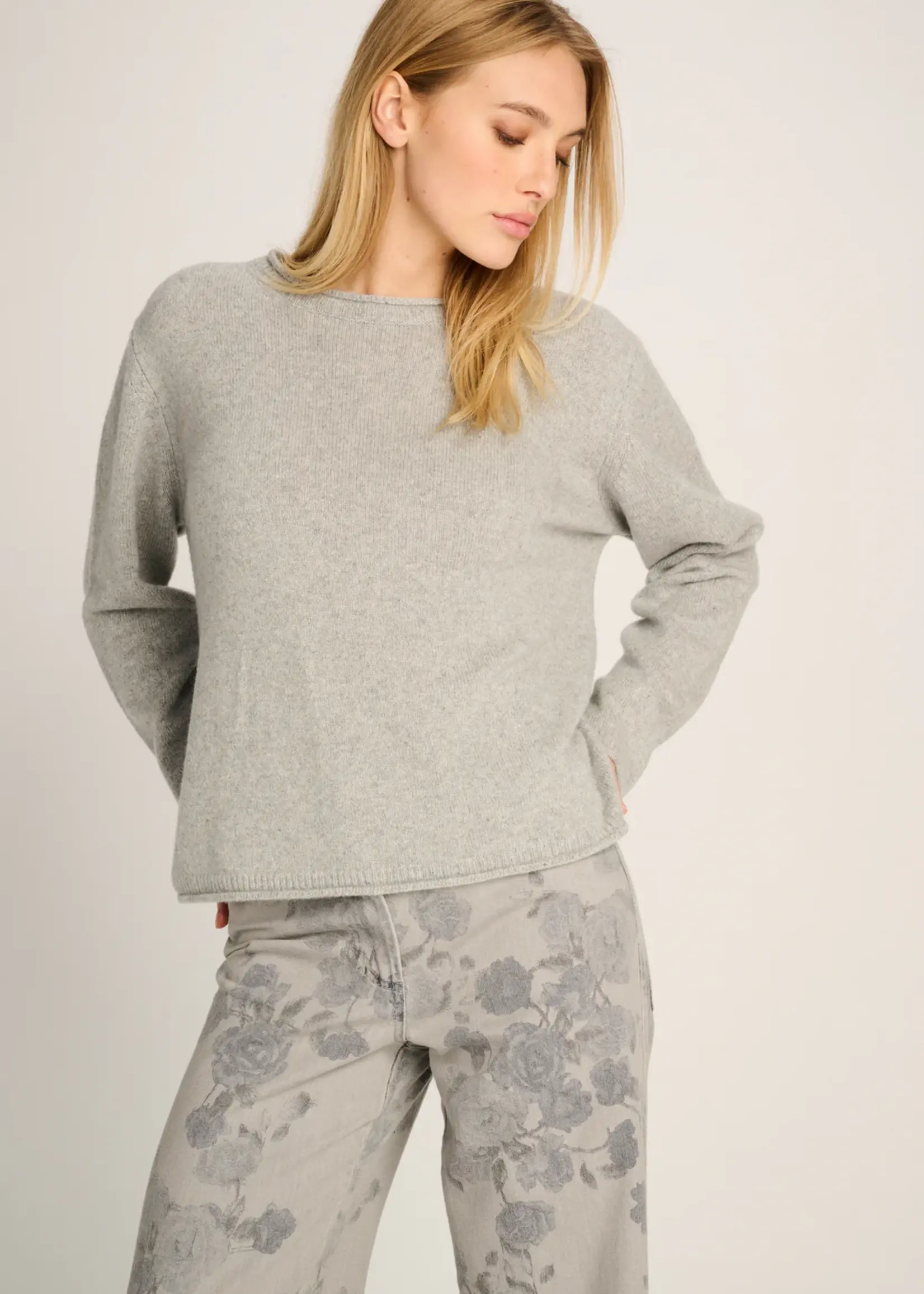 Frieda Pullover Crew Neck Grey