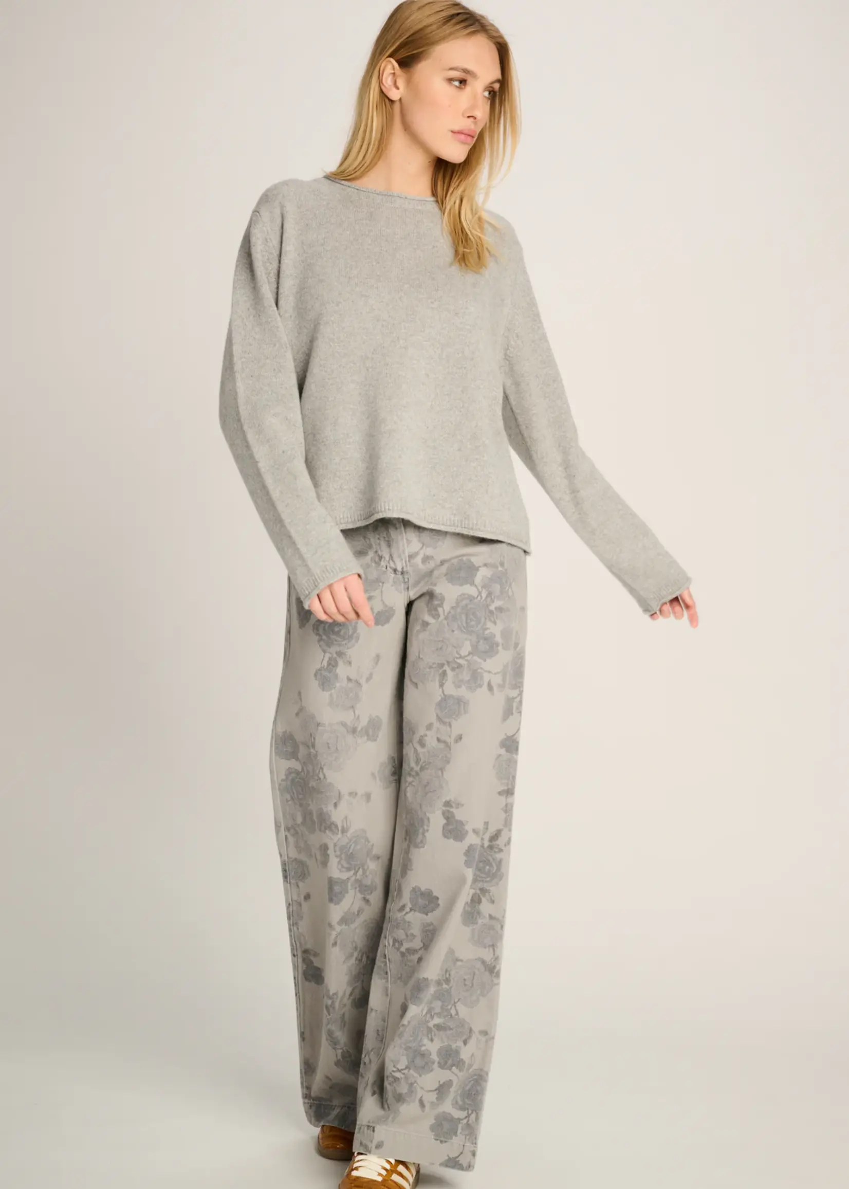 Frieda Pullover Crew Neck Grey