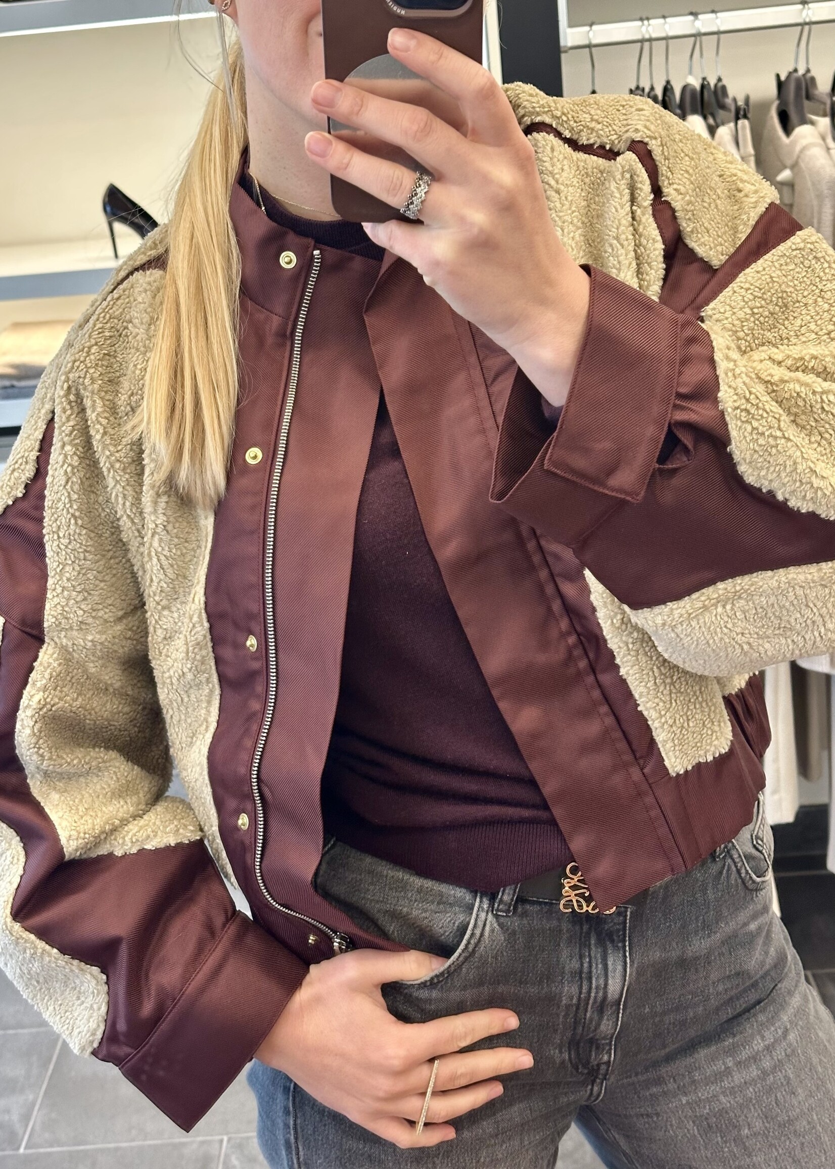 Atelier Amandine Liv Bomber Bordeaux