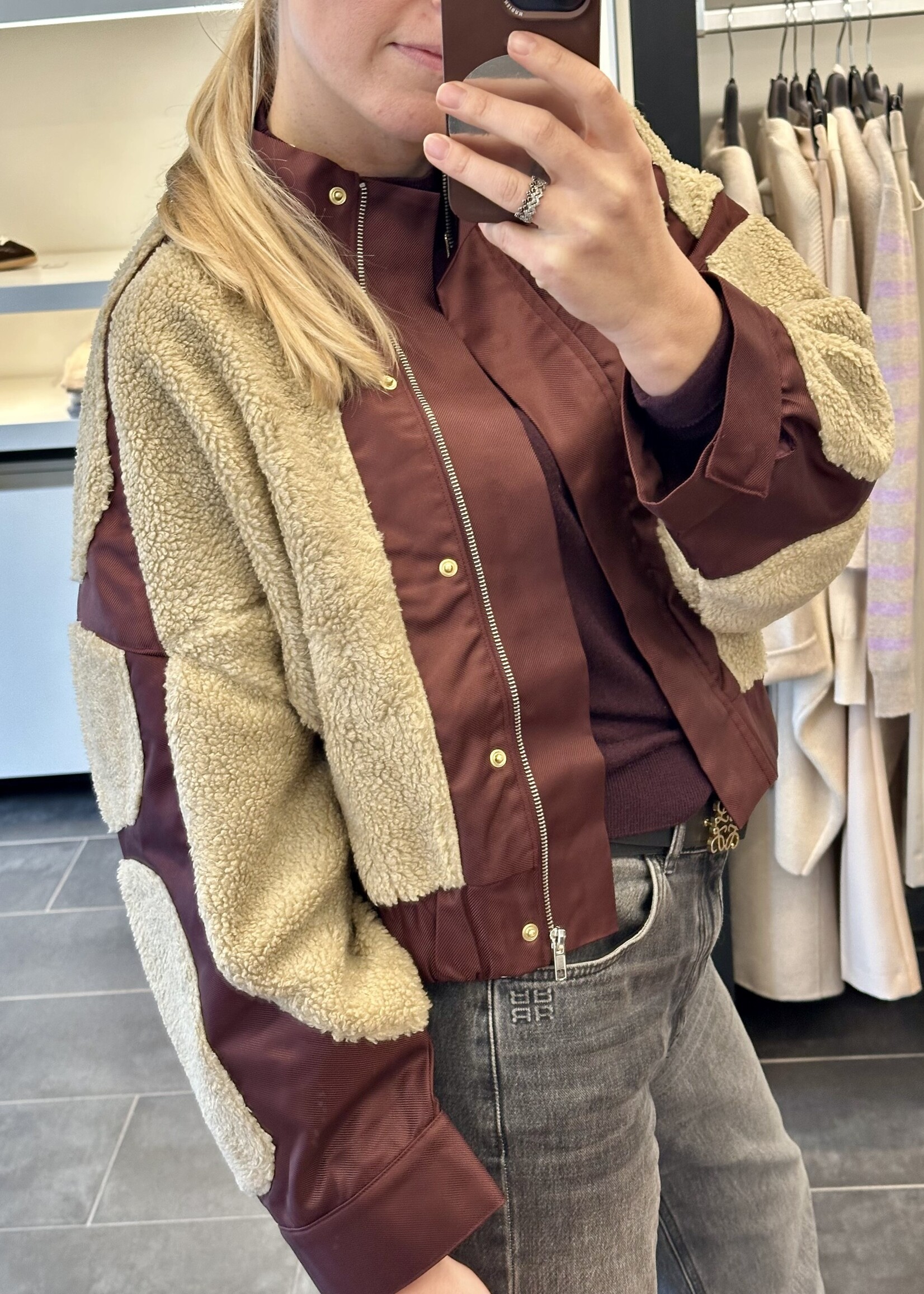 Atelier Amandine Liv Bomber Bordeaux