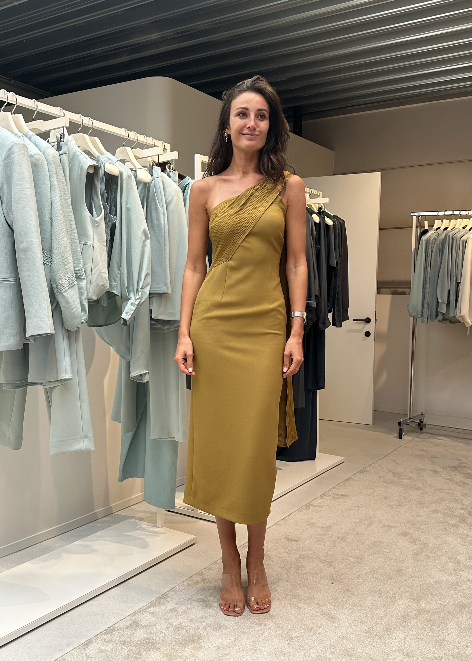 June Dress Olive