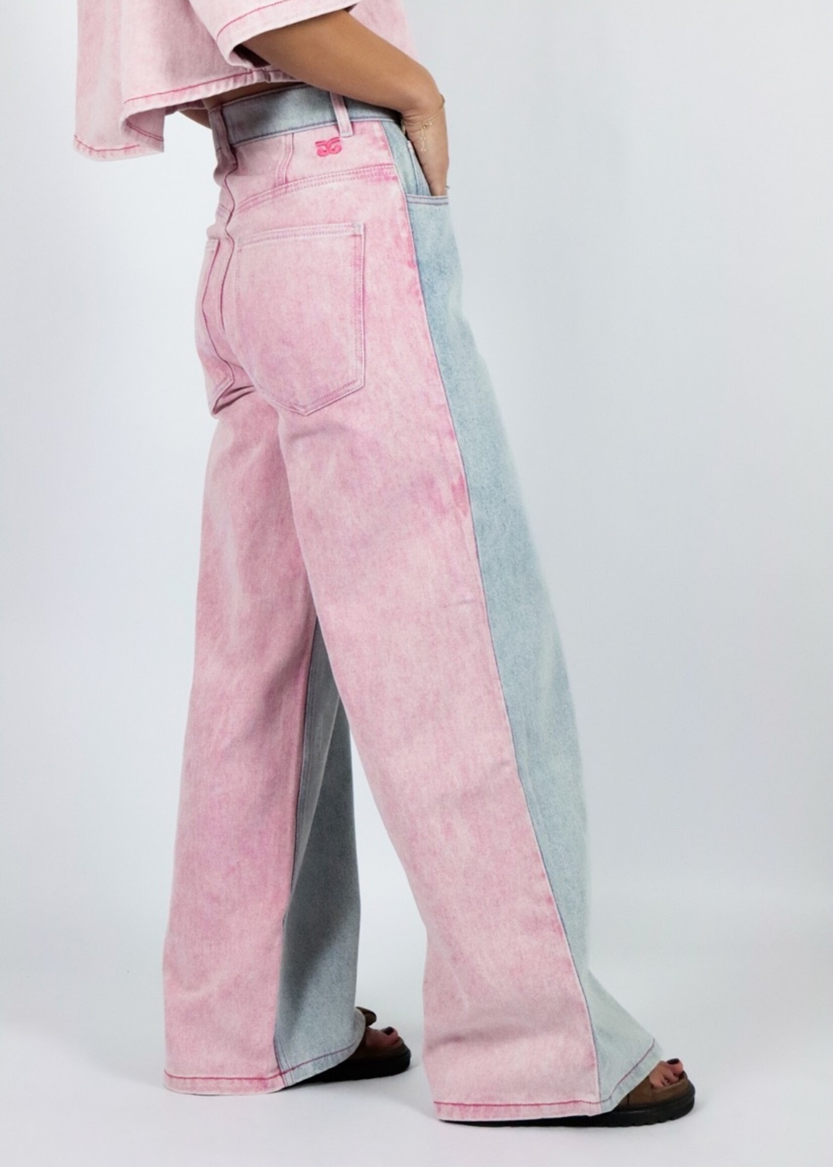 Atelier Amandine Eva Jeans Pink/Blue