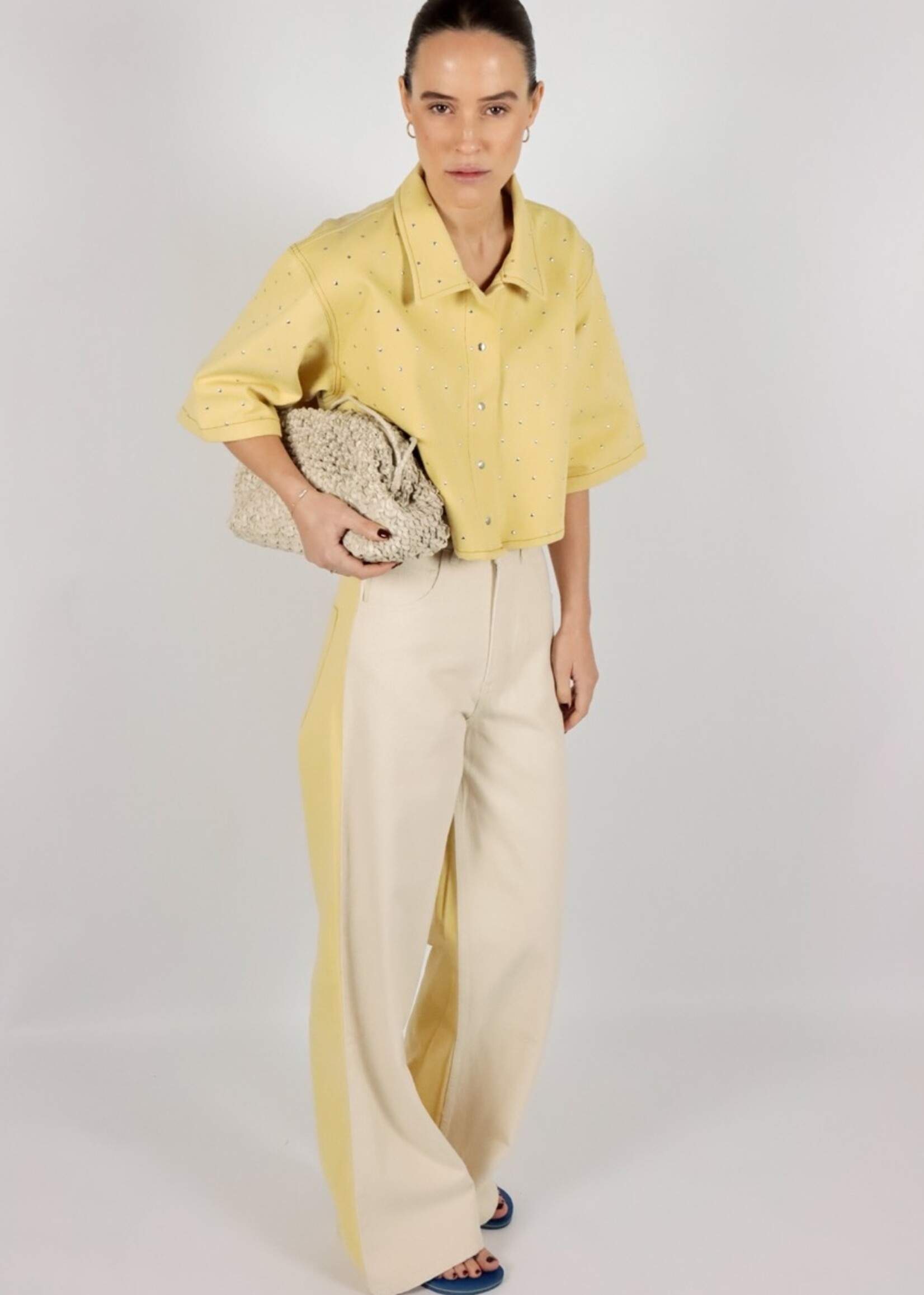 Eva Jeans Ecru/Yellow