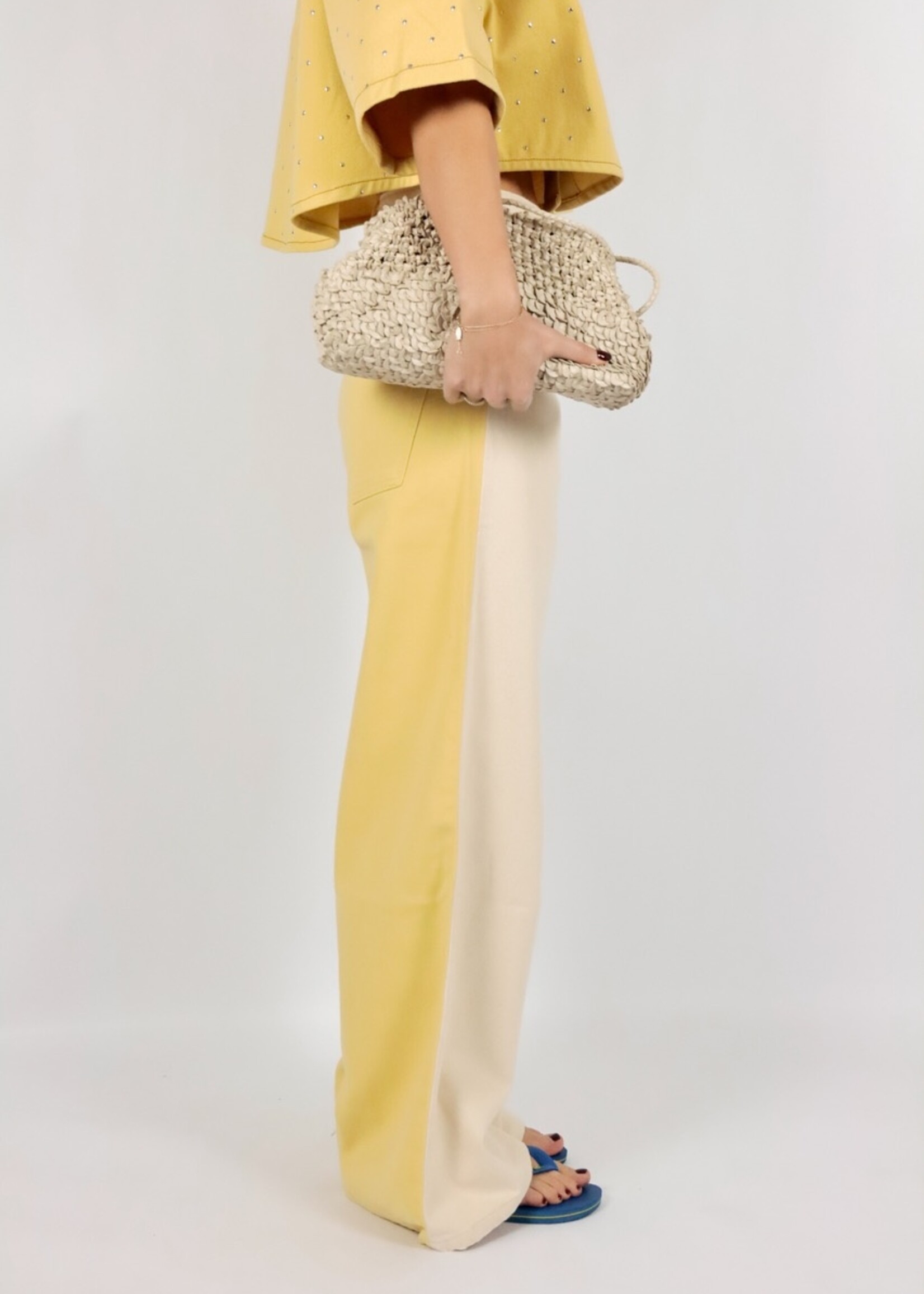 Eva Jeans Ecru/Yellow