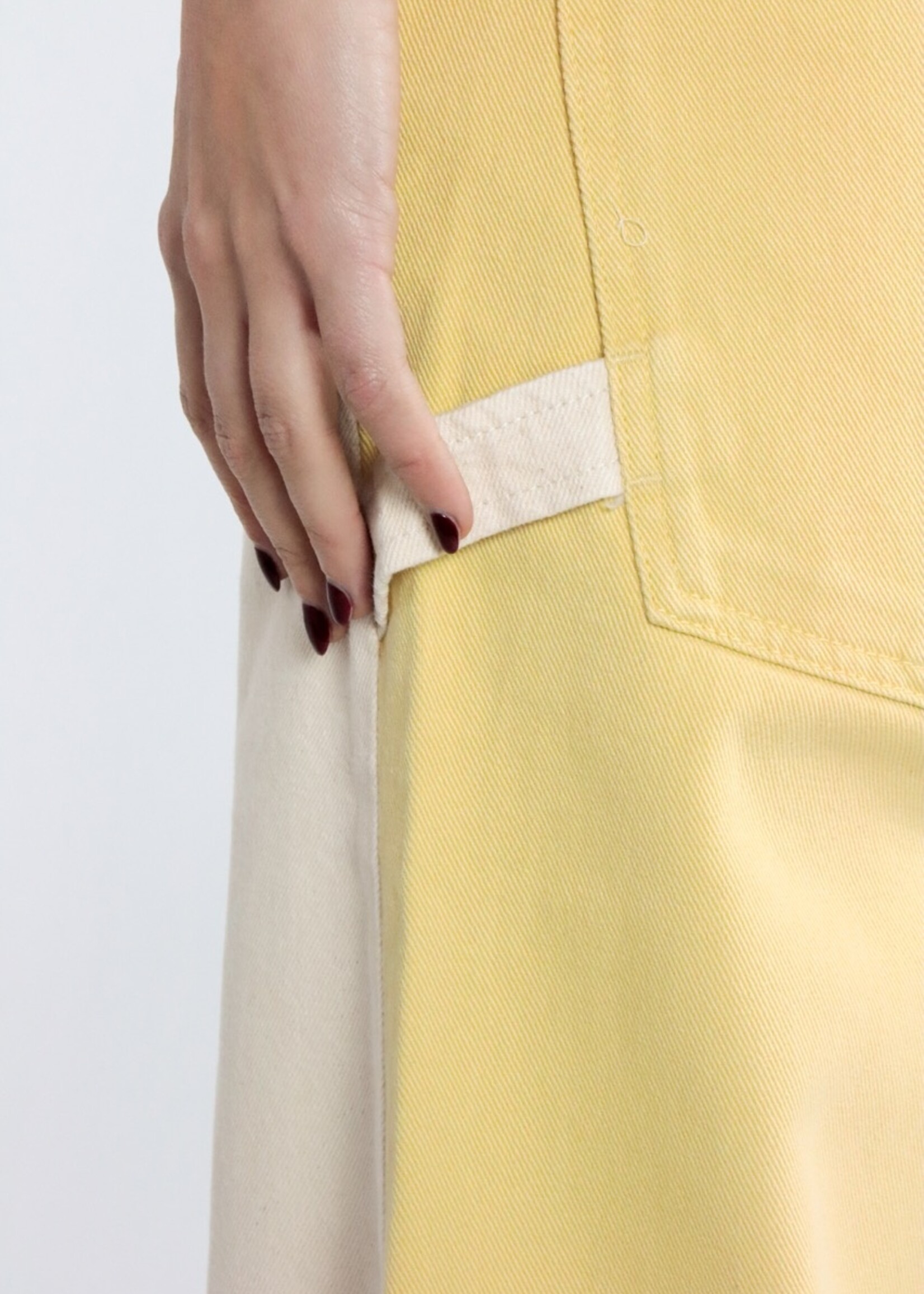 Atelier Amandine Eva Jeans Ecru/Yellow