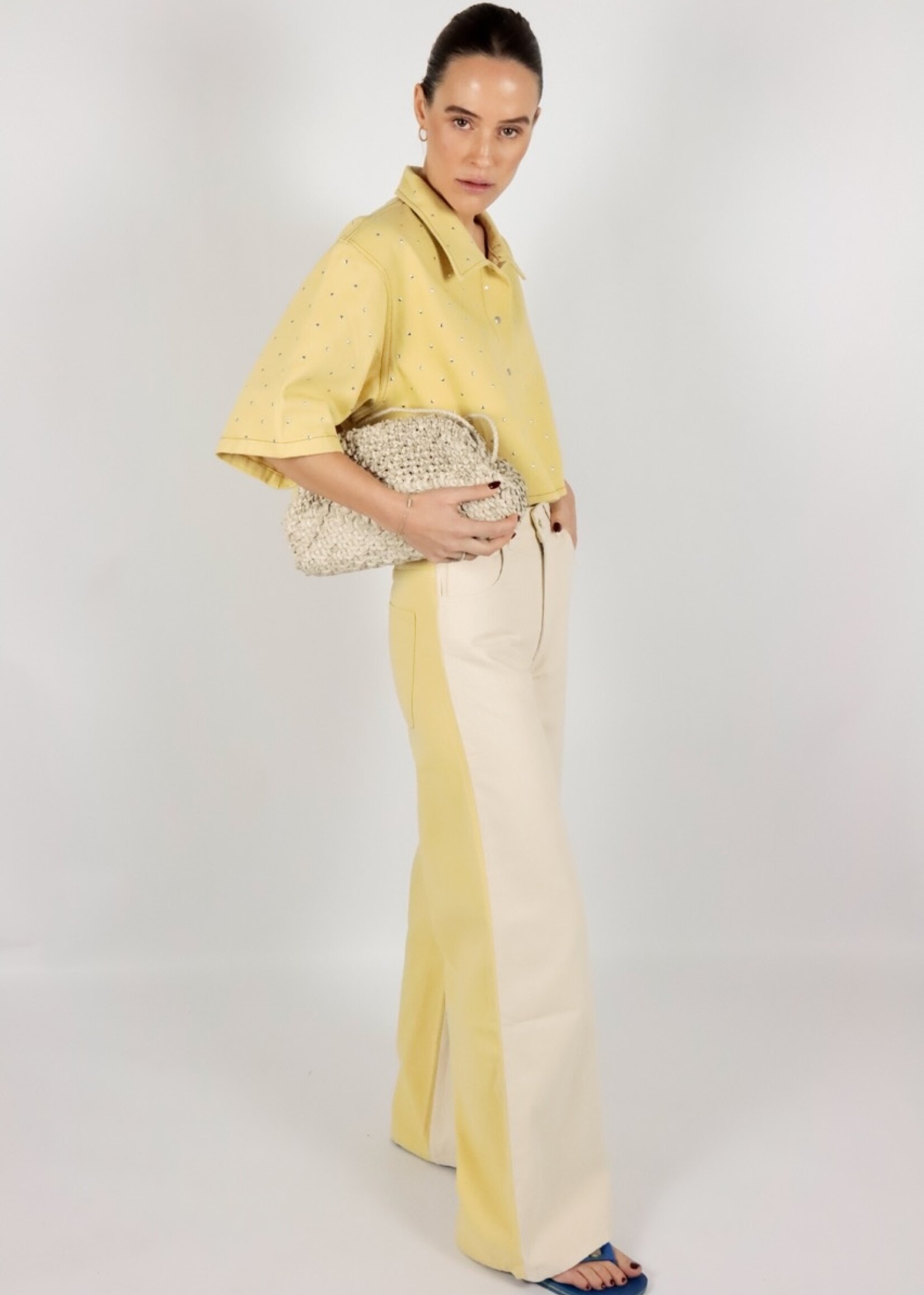 Eva Jeans Ecru/Yellow