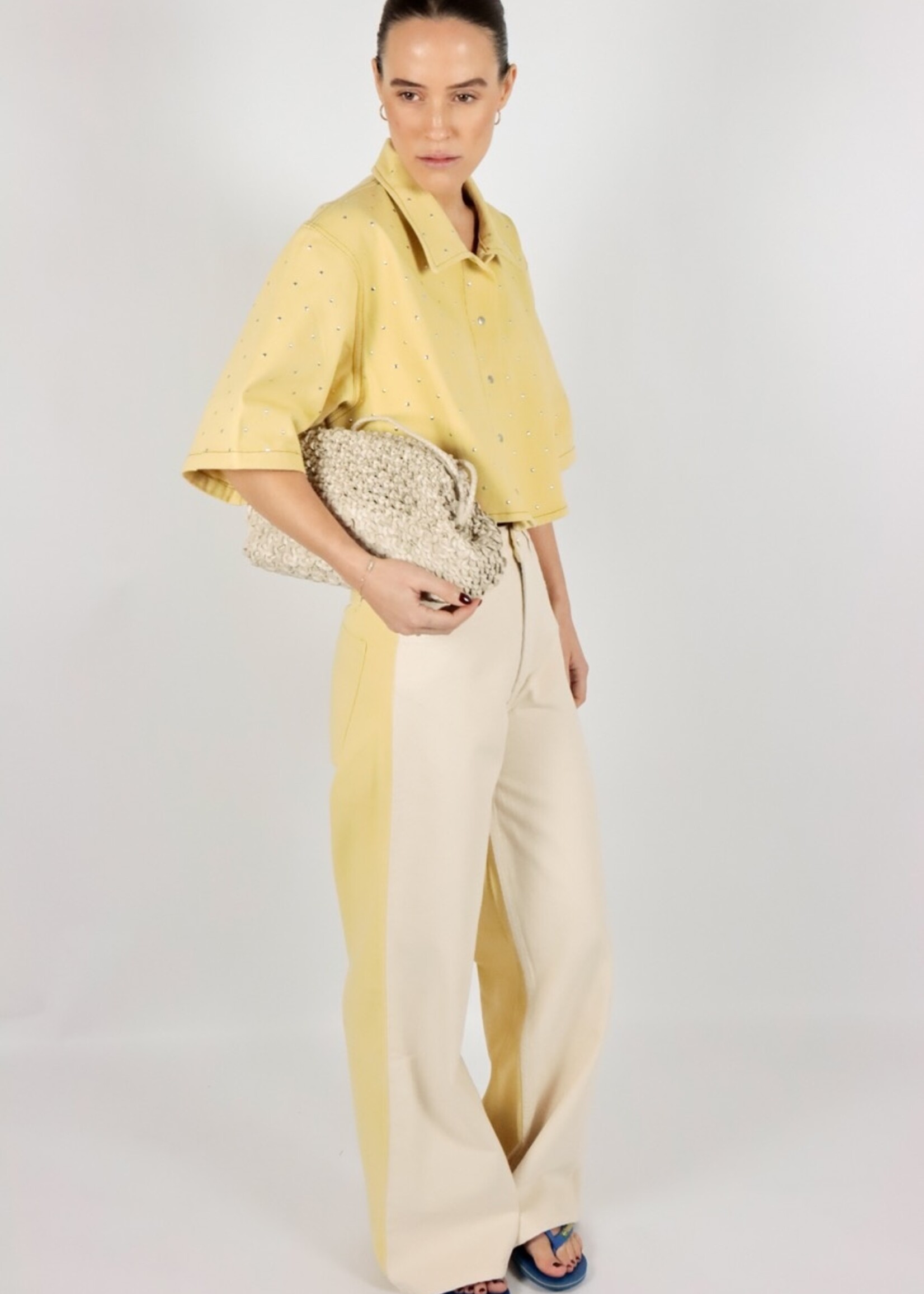 Eva Jeans Ecru/Yellow