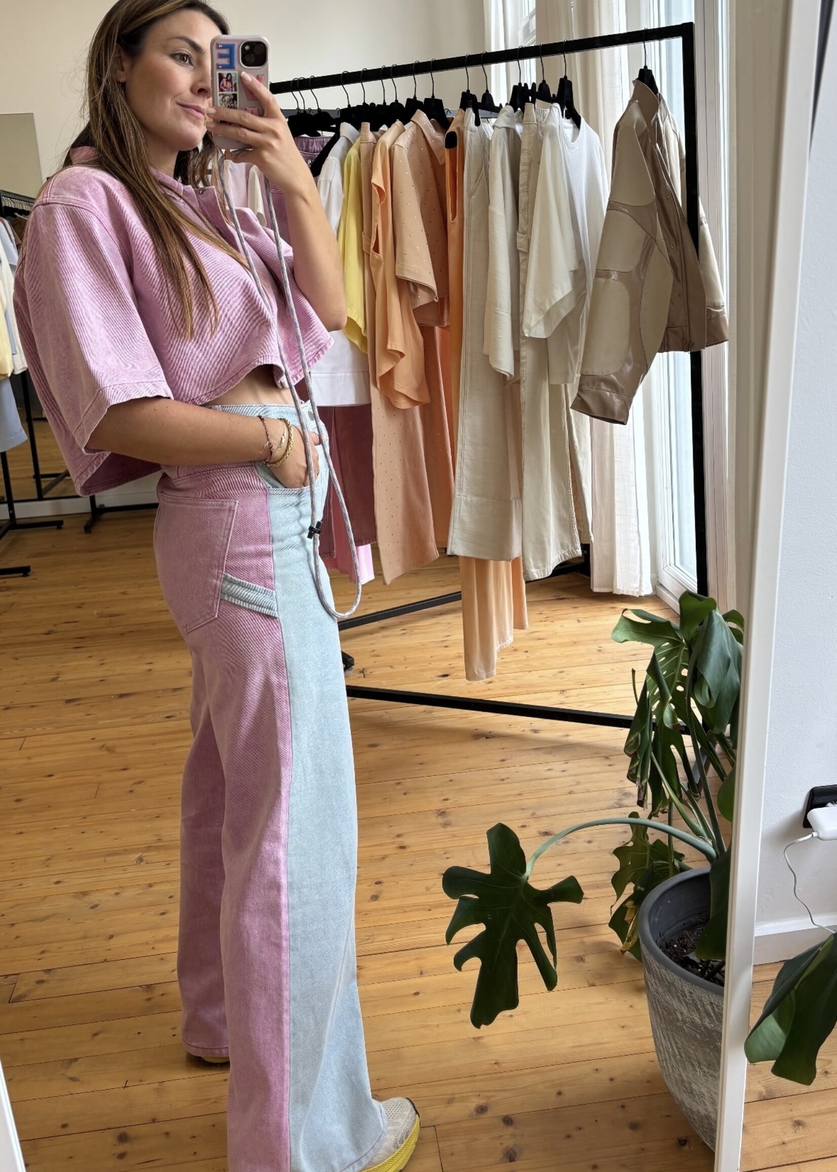 Atelier Amandine Eva Jeans Pink/Blue