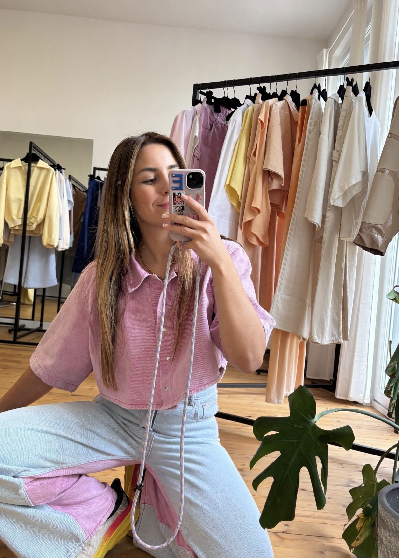 Atelier Amandine Eva Jeans Pink/Blue