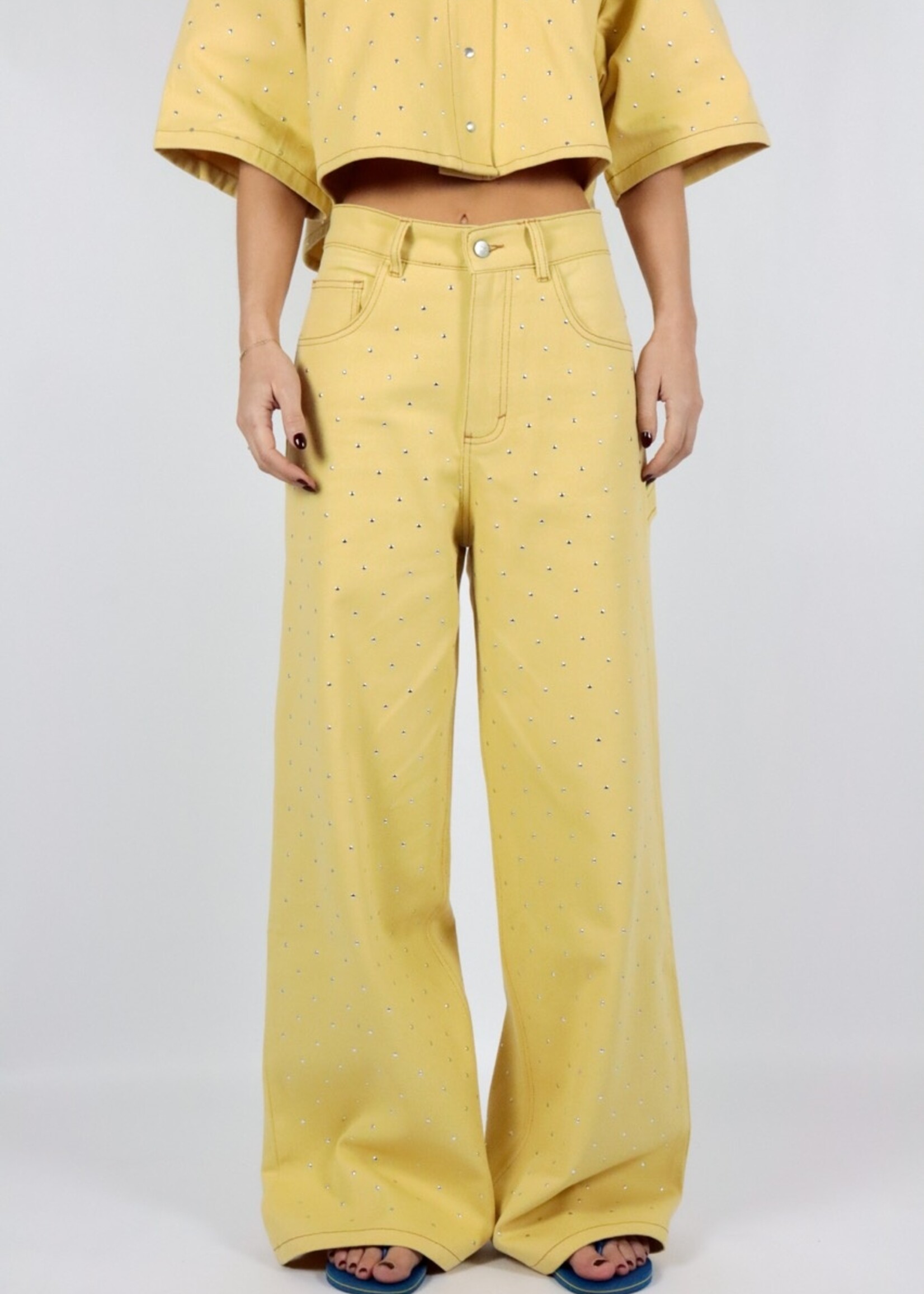 Eva Jeans Yellow Studs