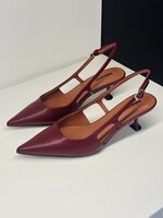 Burgundy slingback