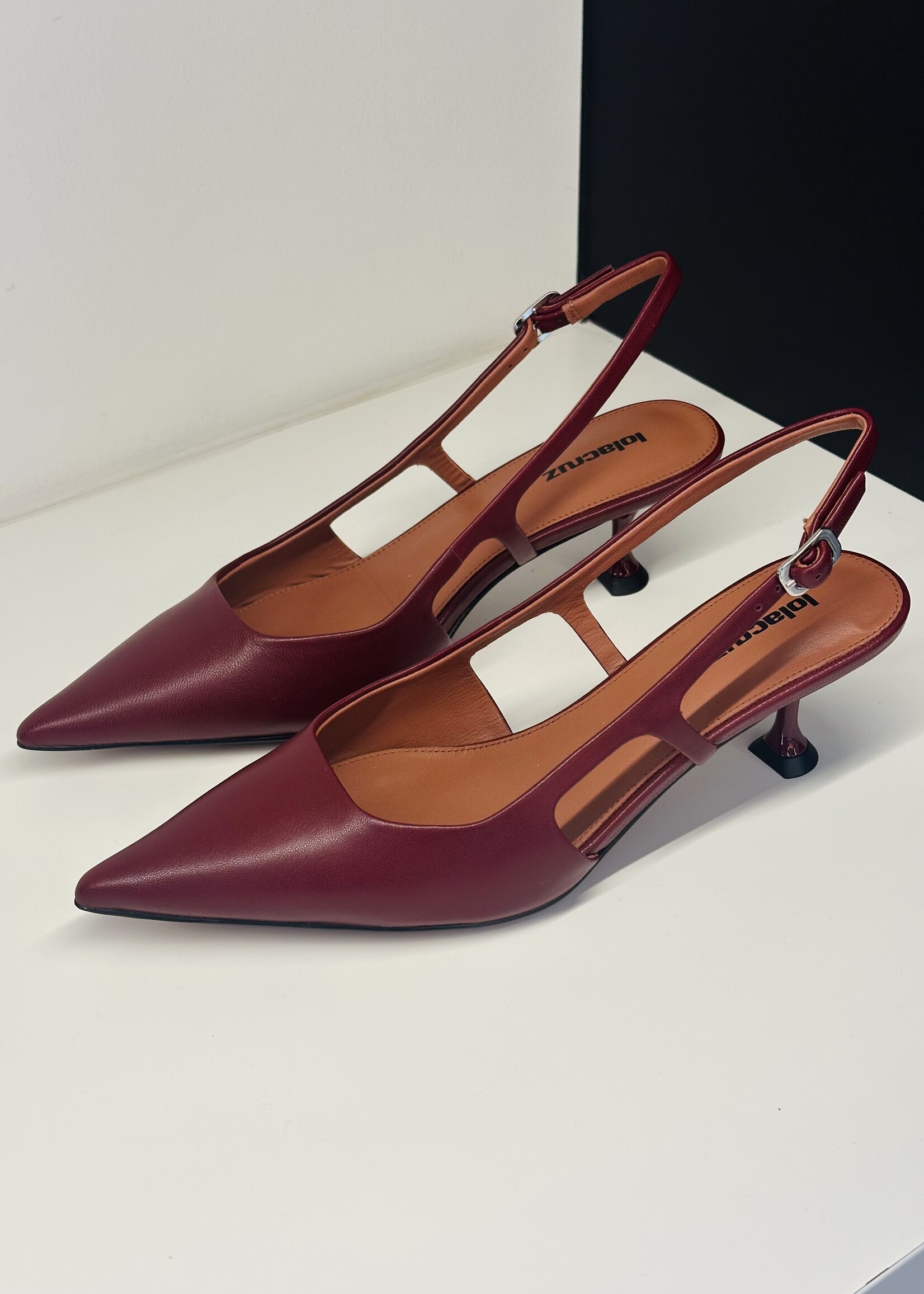 Burgundy slingback