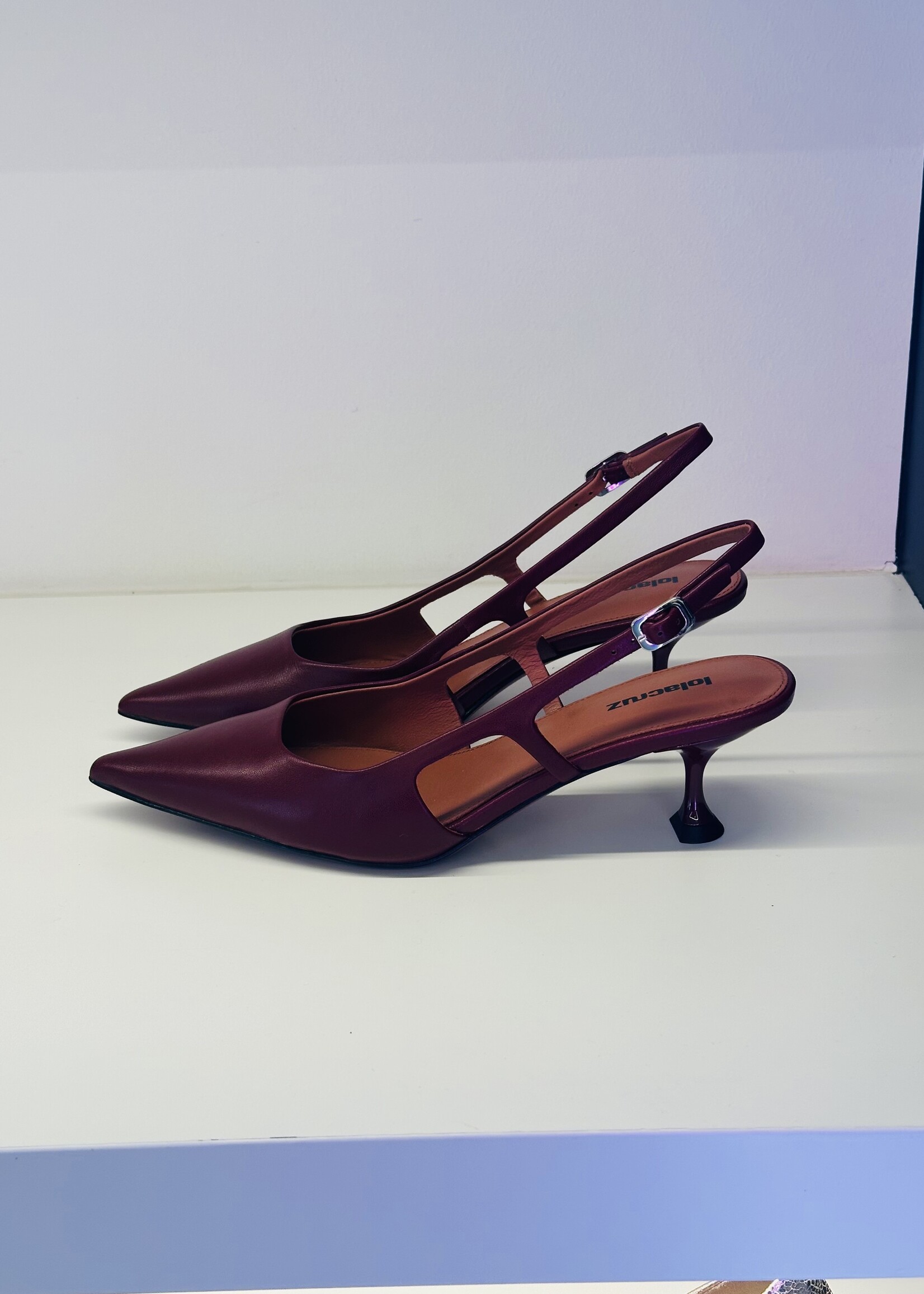 Burgundy slingback