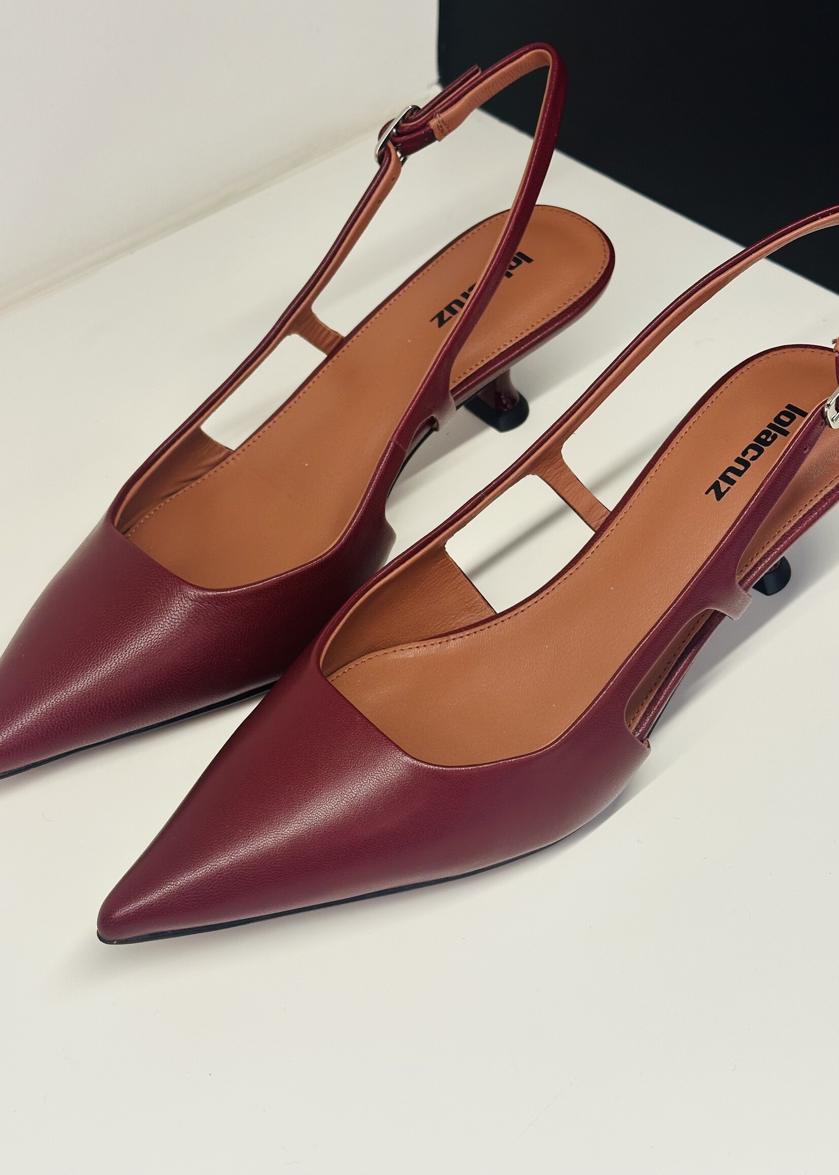 Burgundy slingback