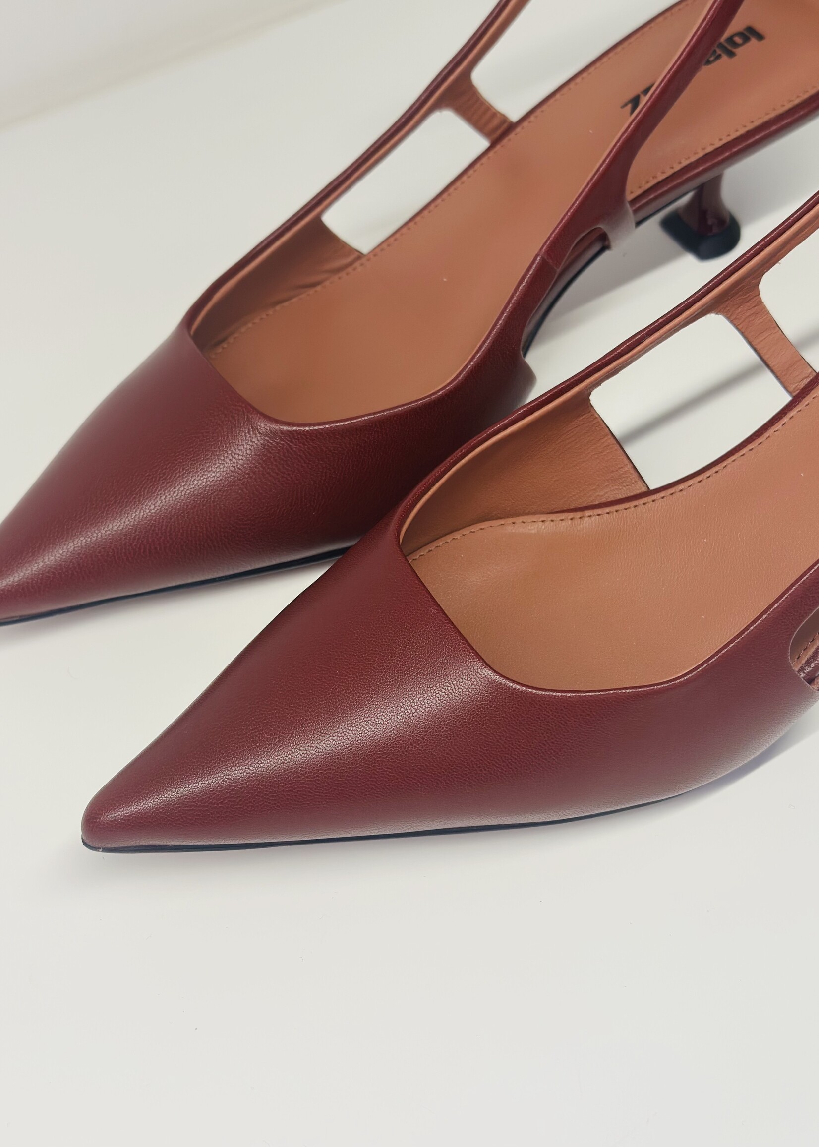Burgundy slingback