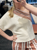 Blouse Rule N°75 Rochelle Cinnamon/Blue