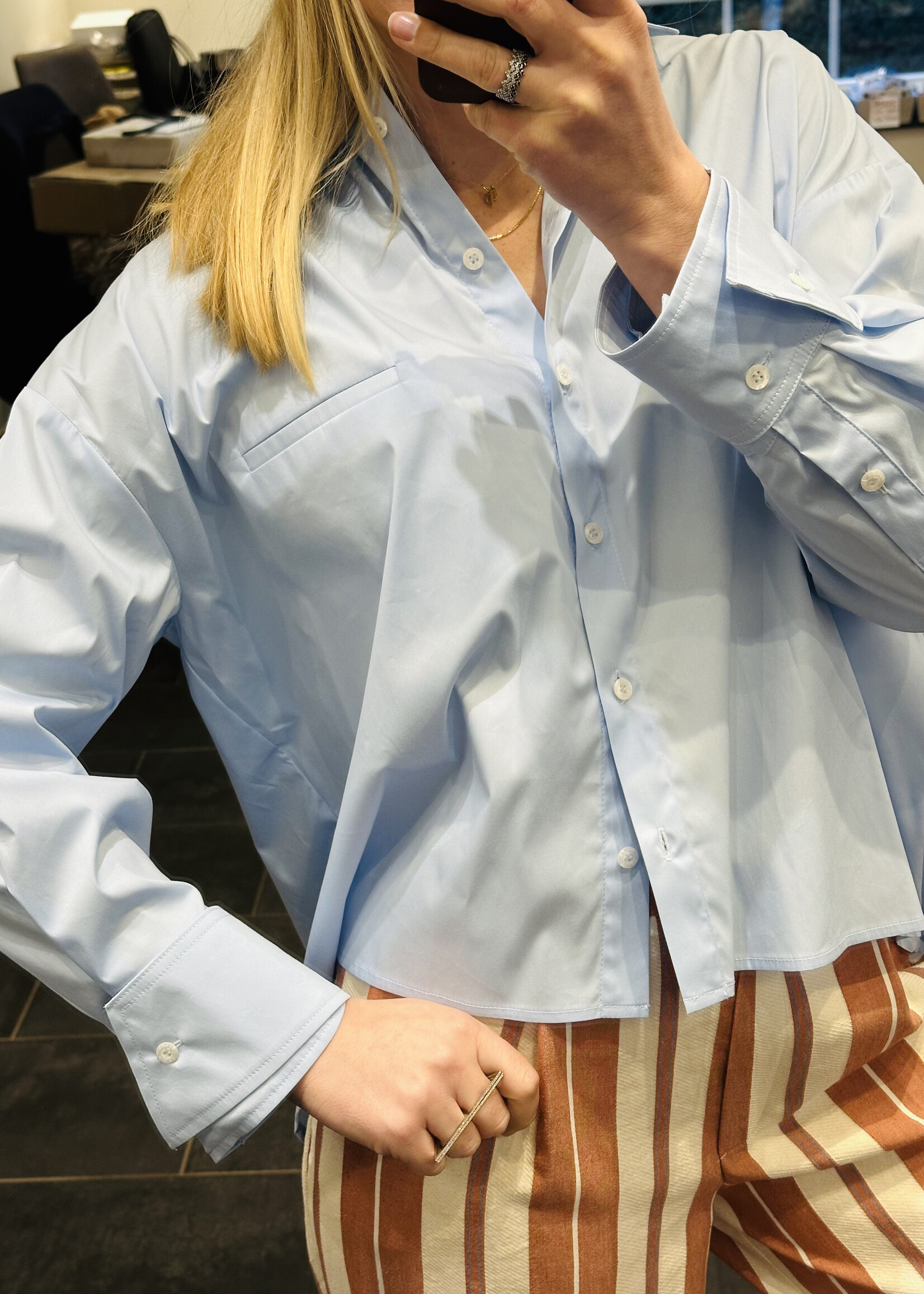 Blouse Rule N°88 Poplin Blue
