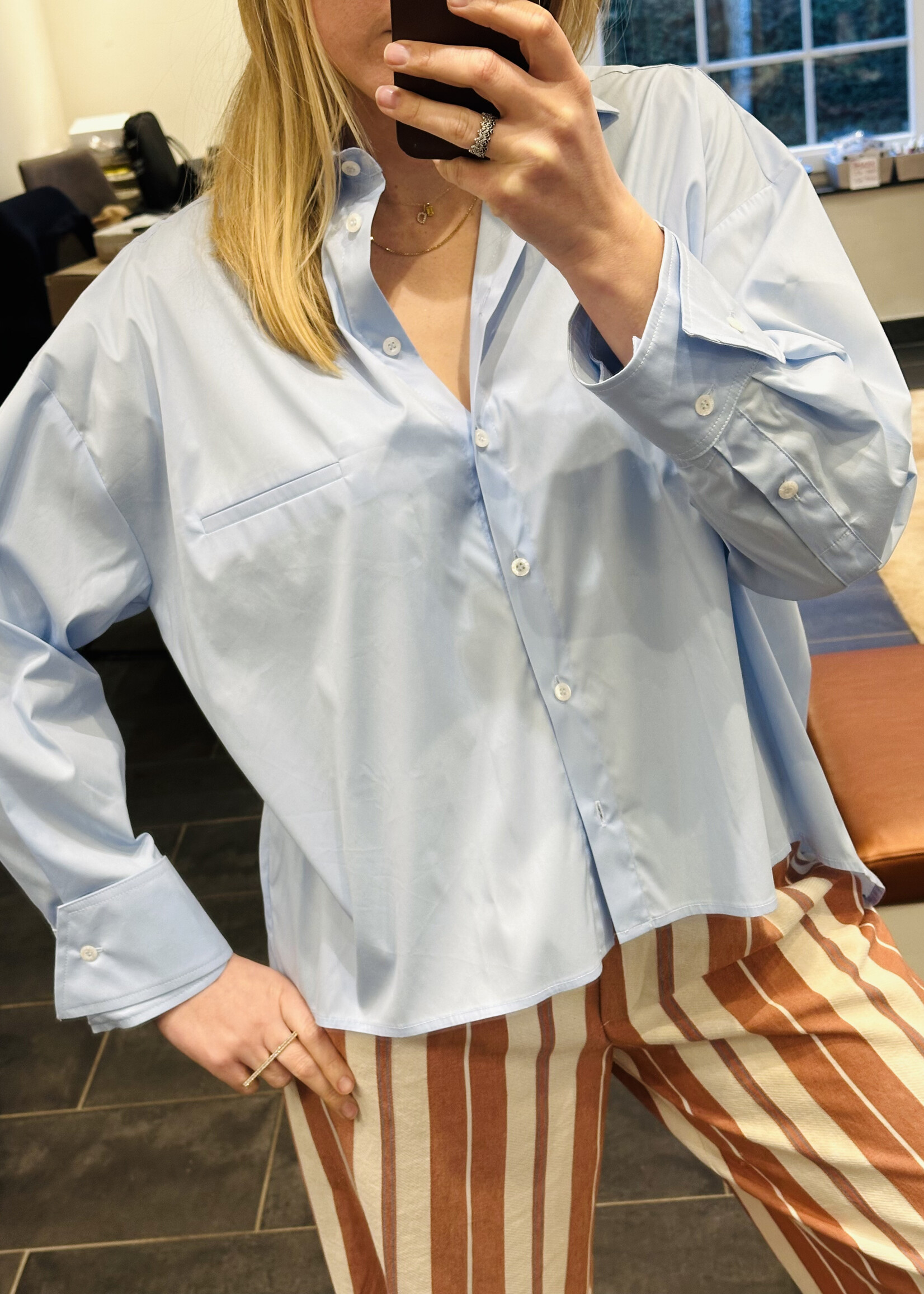 Blouse Rule N°88 Poplin Blue