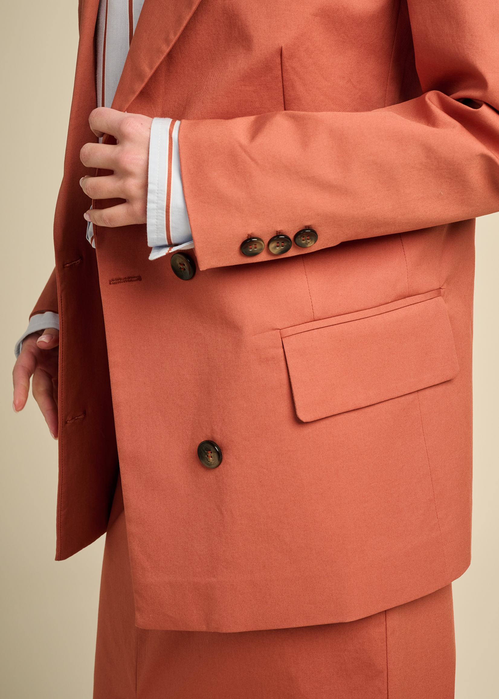 Blazer Vibe Tech Cotton Terracotta