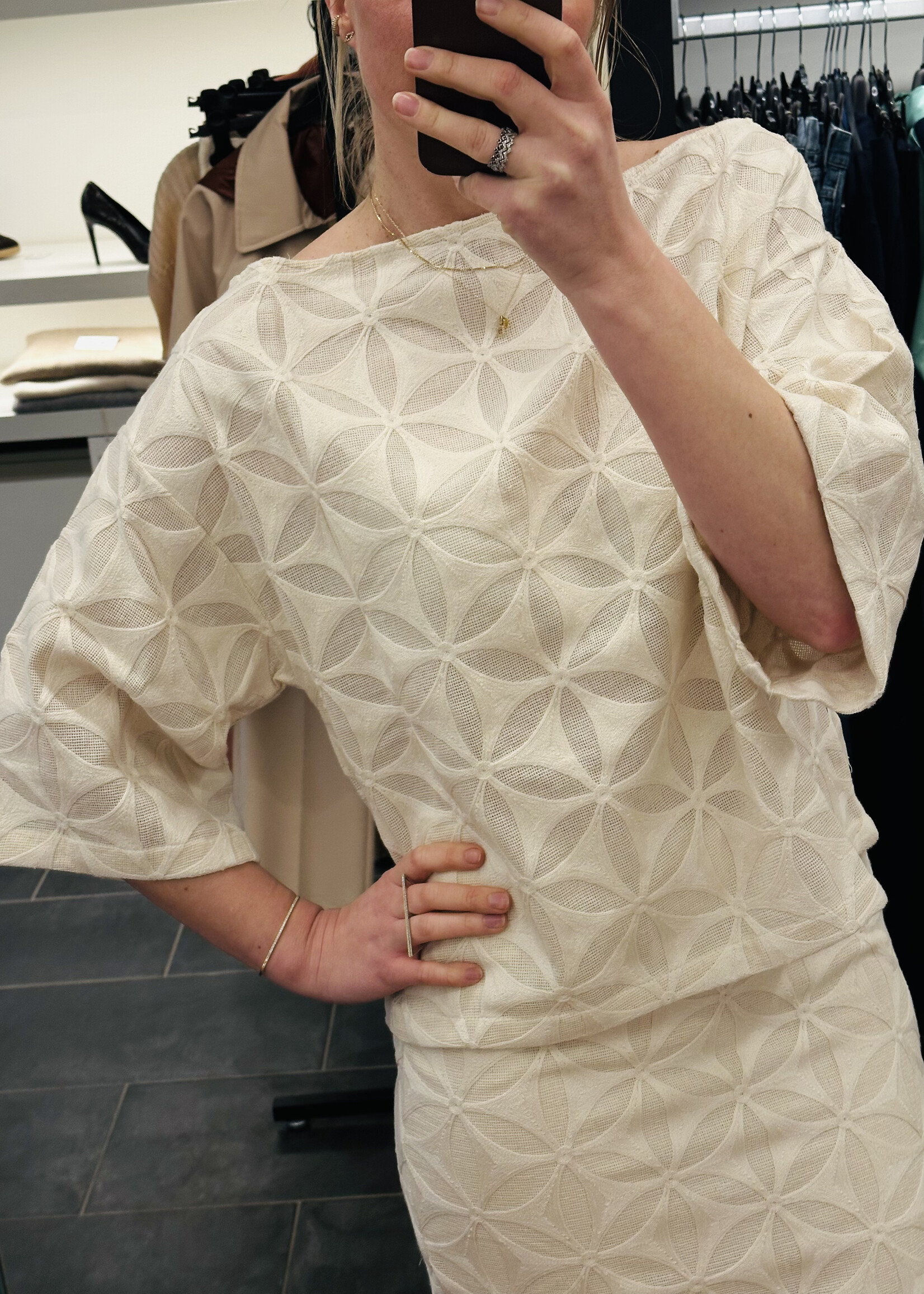 Jazzy Blouse Echo Lace Ivory