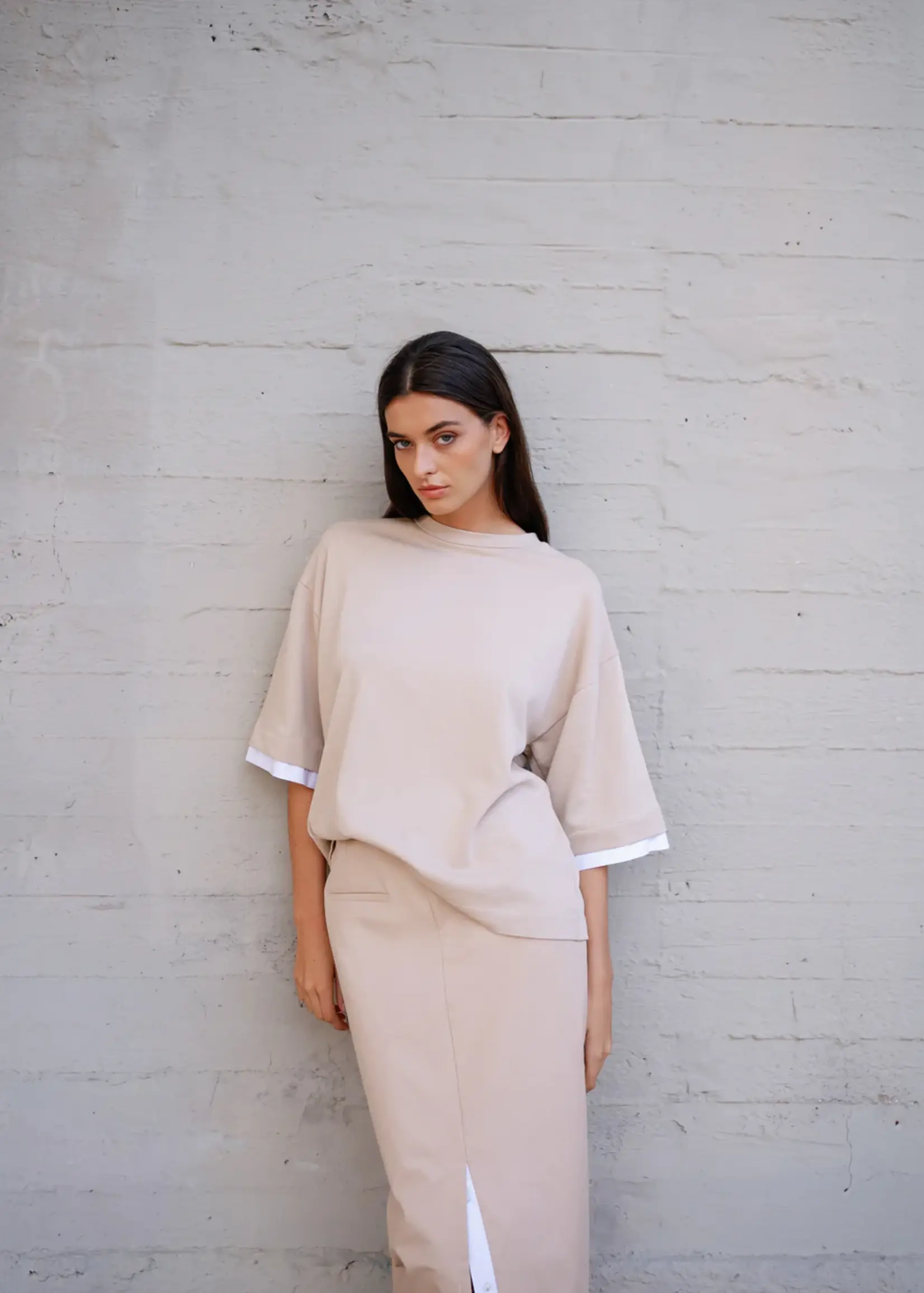 Travel T-Shirt Jersey Beige