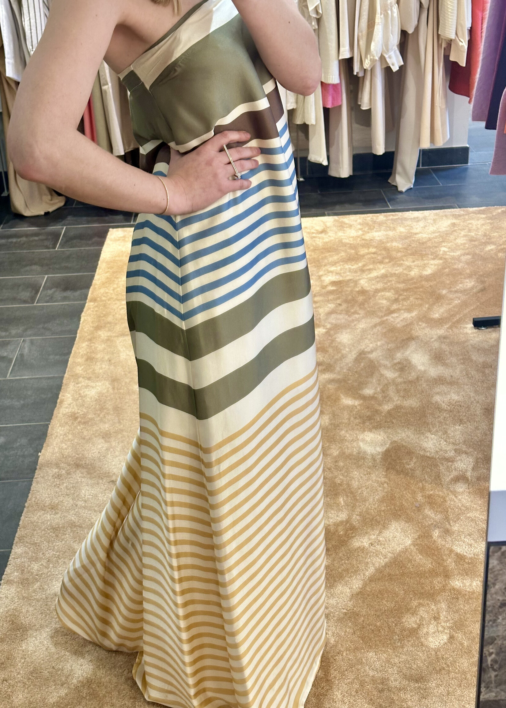 Dress Rule N°76 Boho Stripes Jungle Green/Denim